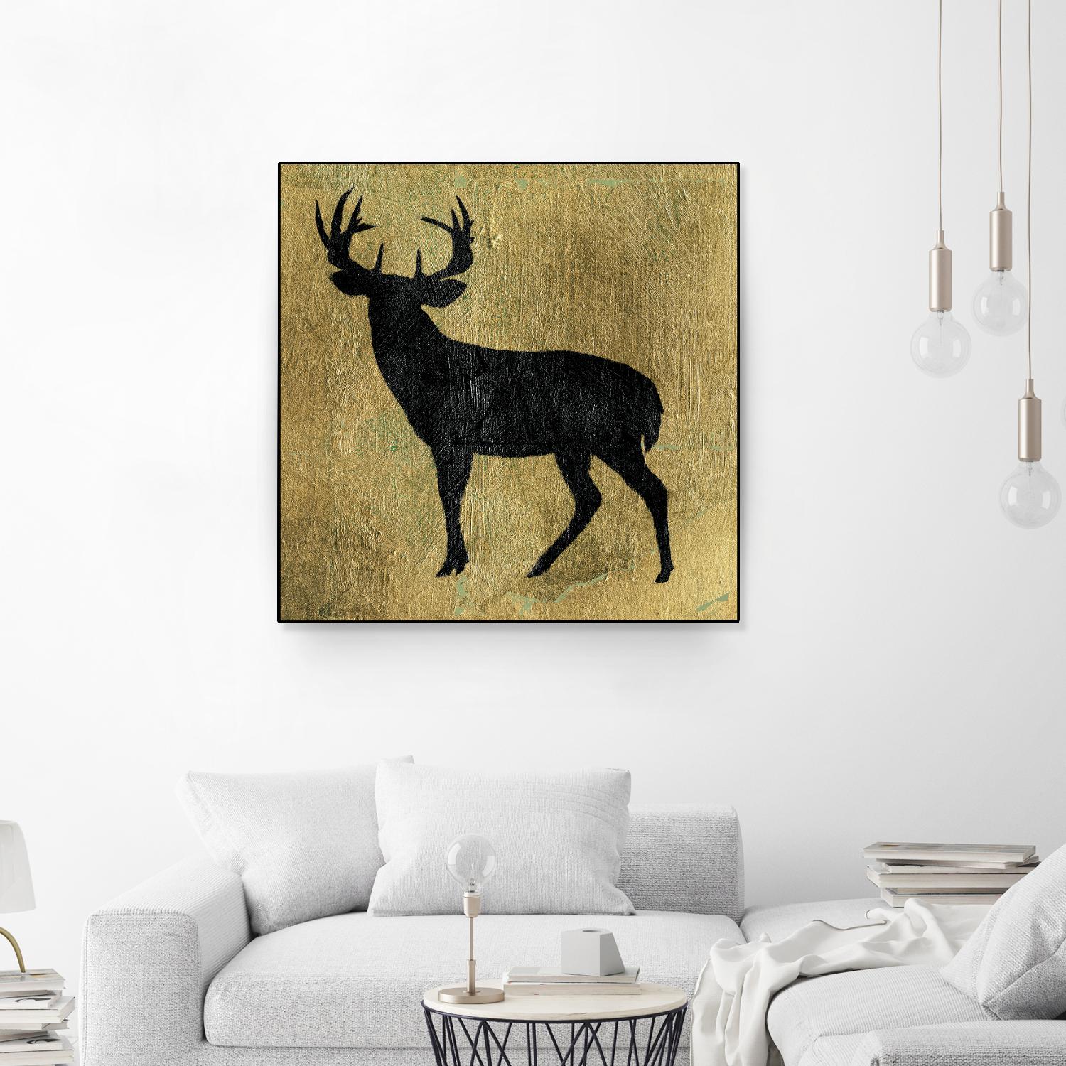 Golden Lodge I by James Wiens on GIANT ART - black animals