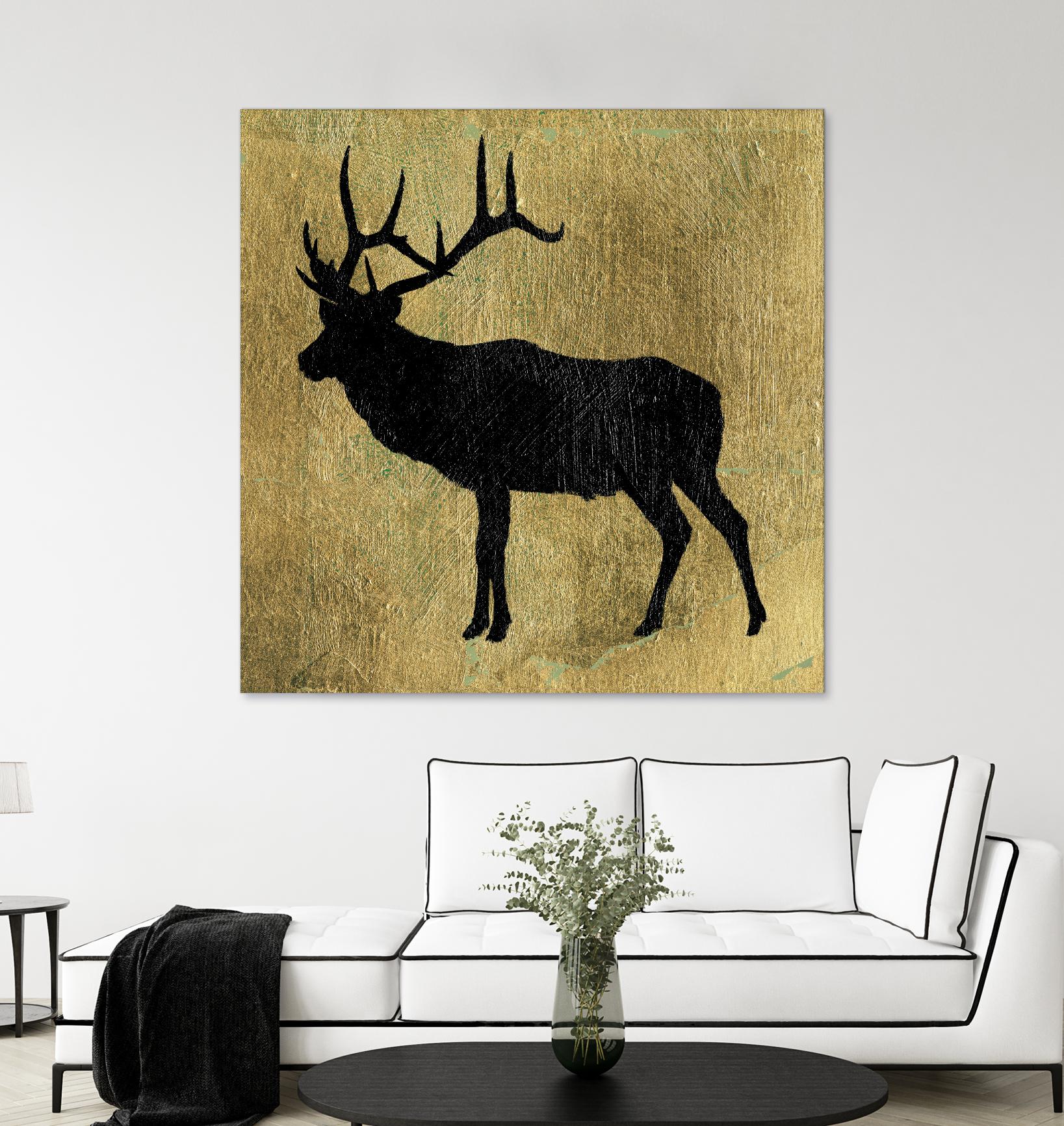Golden Lodge IV by James Wiens on GIANT ART - black animals