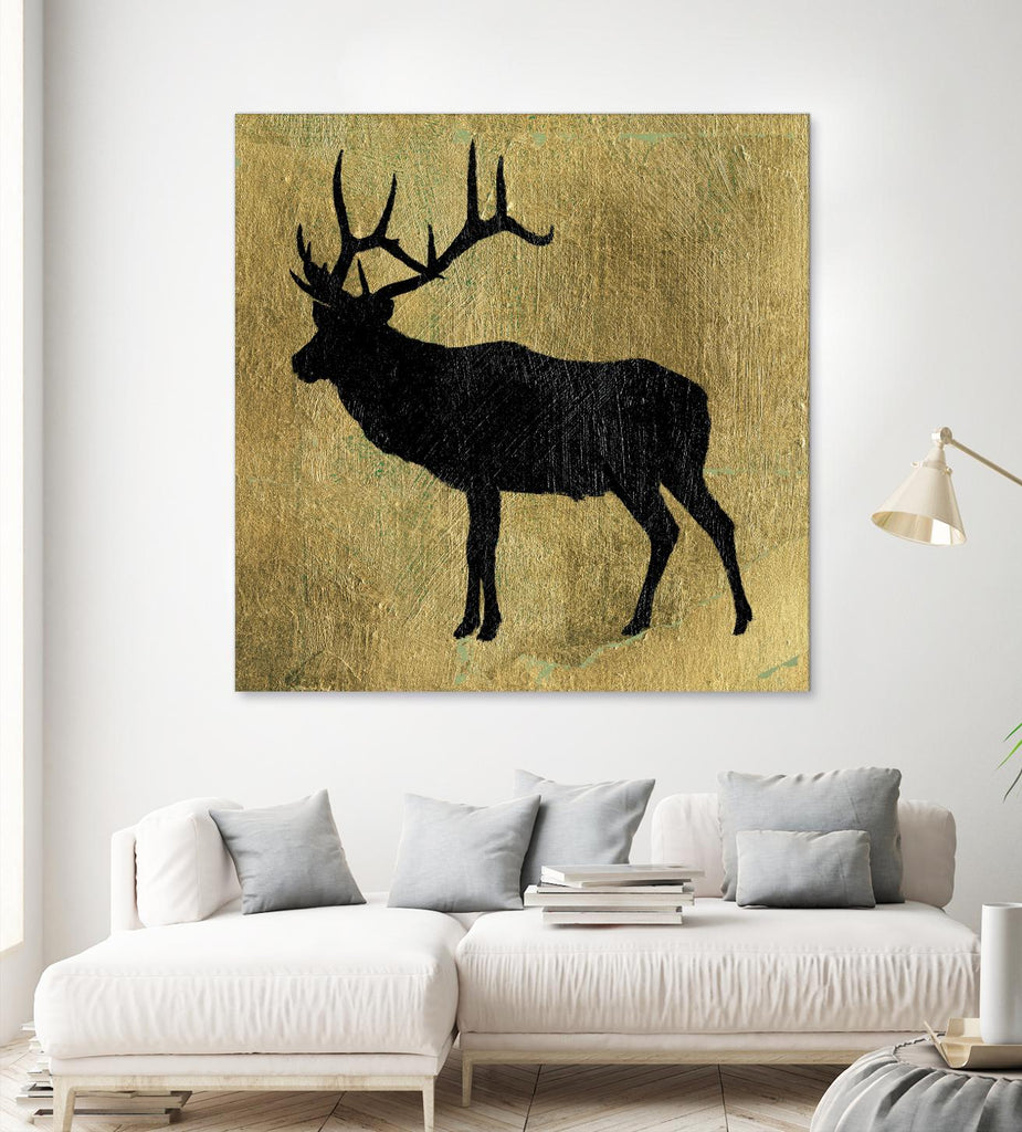 Golden Lodge IV by James Wiens on GIANT ART - black animals
