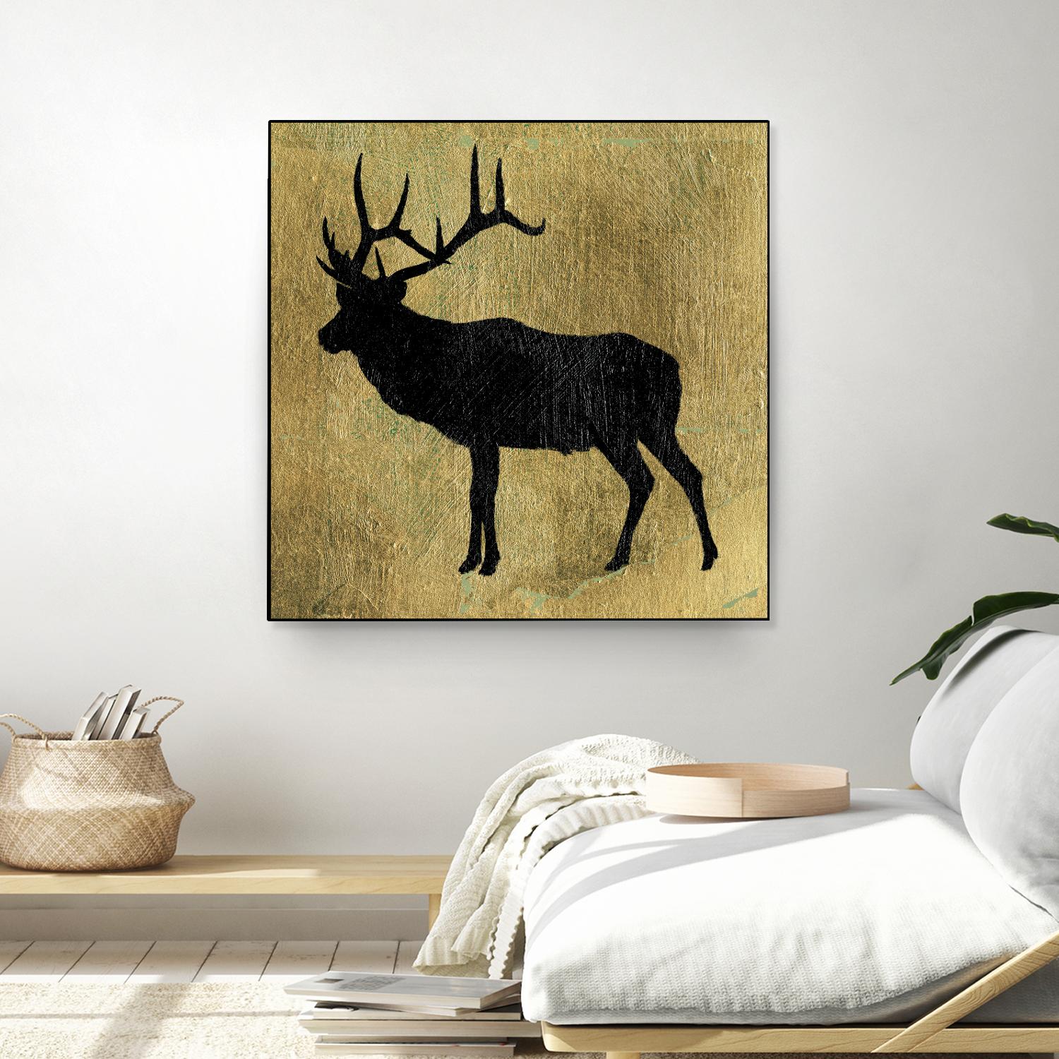 Golden Lodge IV by James Wiens on GIANT ART - black animals