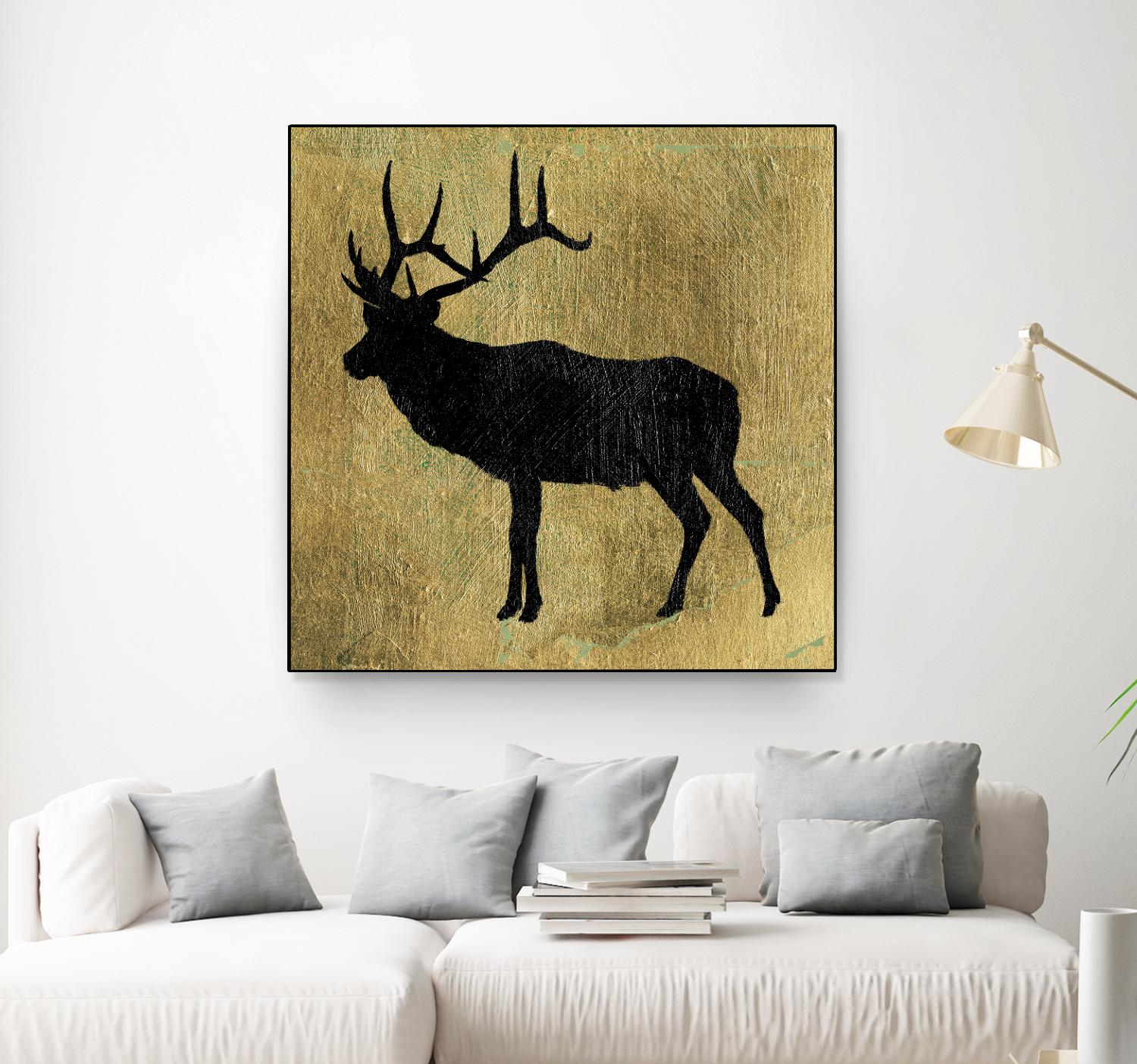 Golden Lodge IV by James Wiens on GIANT ART - black animals