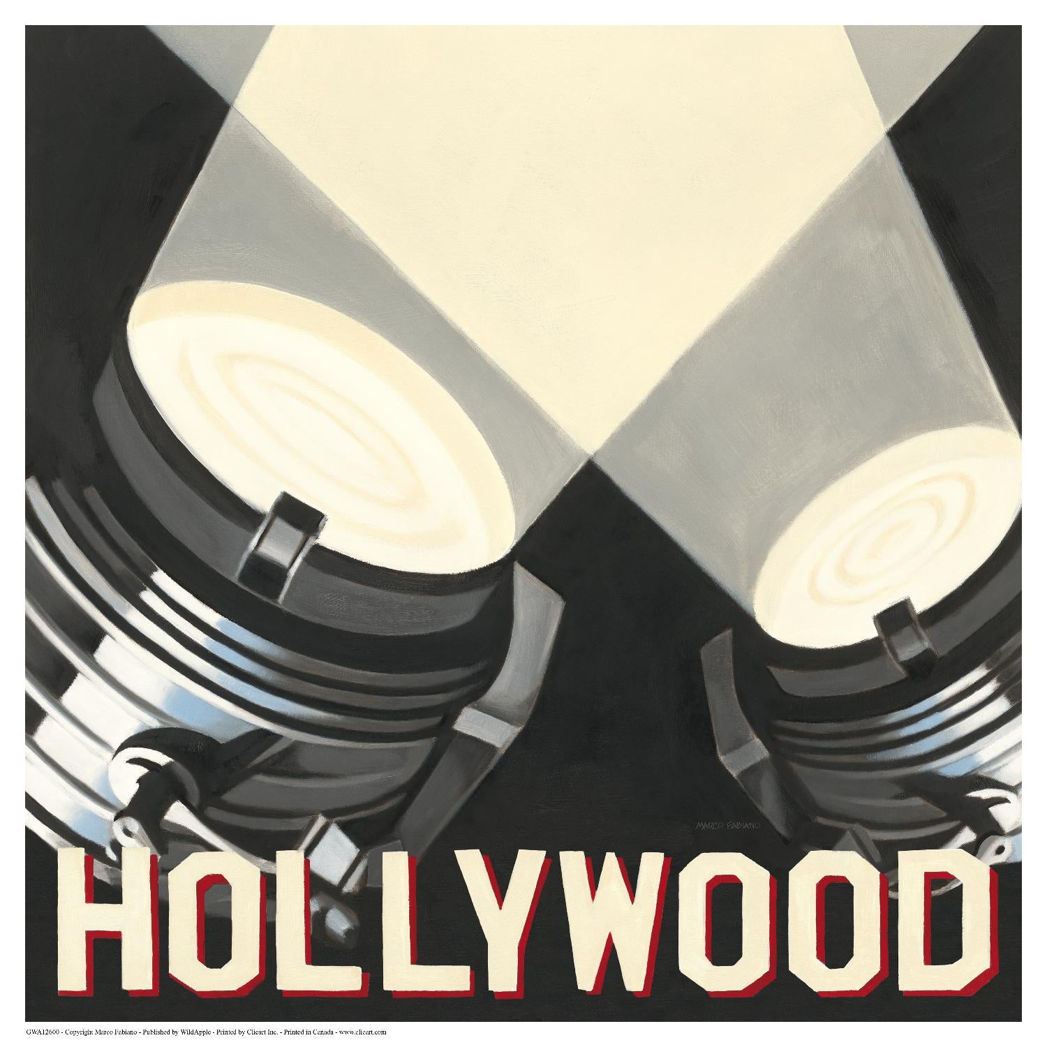 Hollywood par Marco Fabiano sur GIANT ART - loisir beige