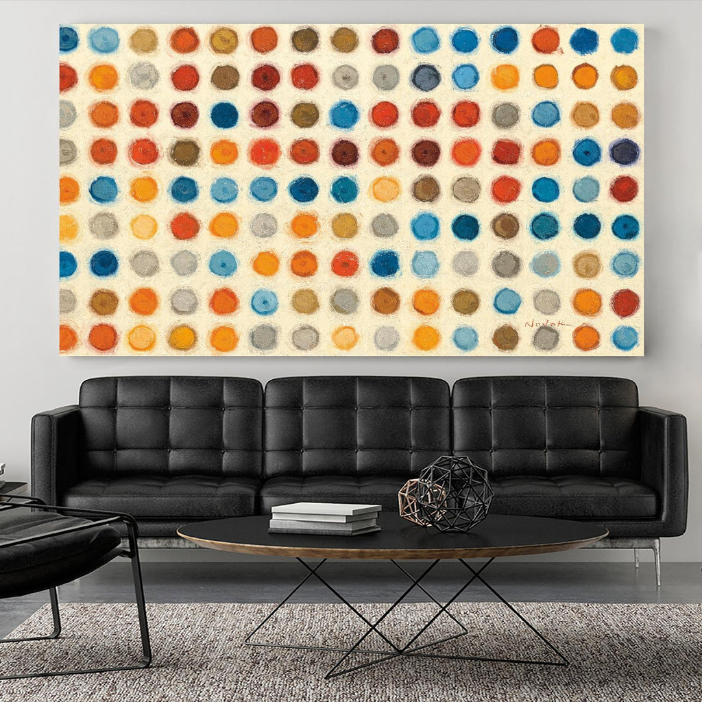 Very Dotty by Shirley Novak on GIANT ART - blue abstract