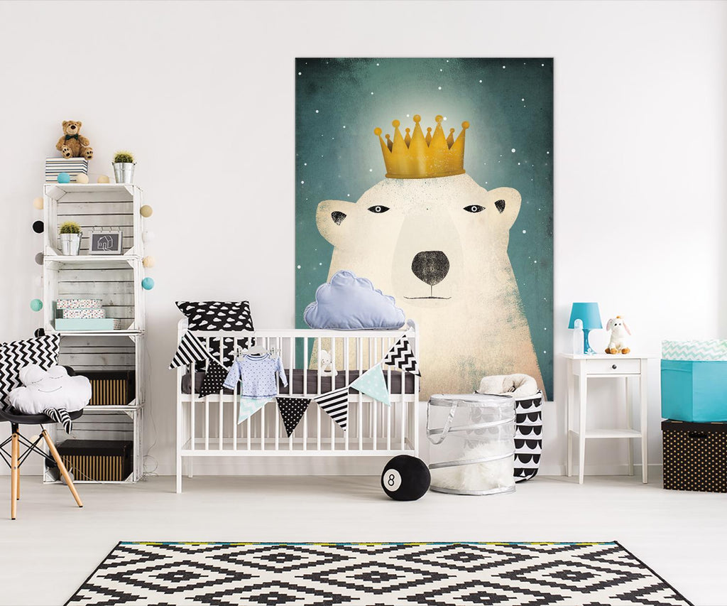 Polar King by Ryan Fowler sur GIANT ART - art or pour enfants ours polaire