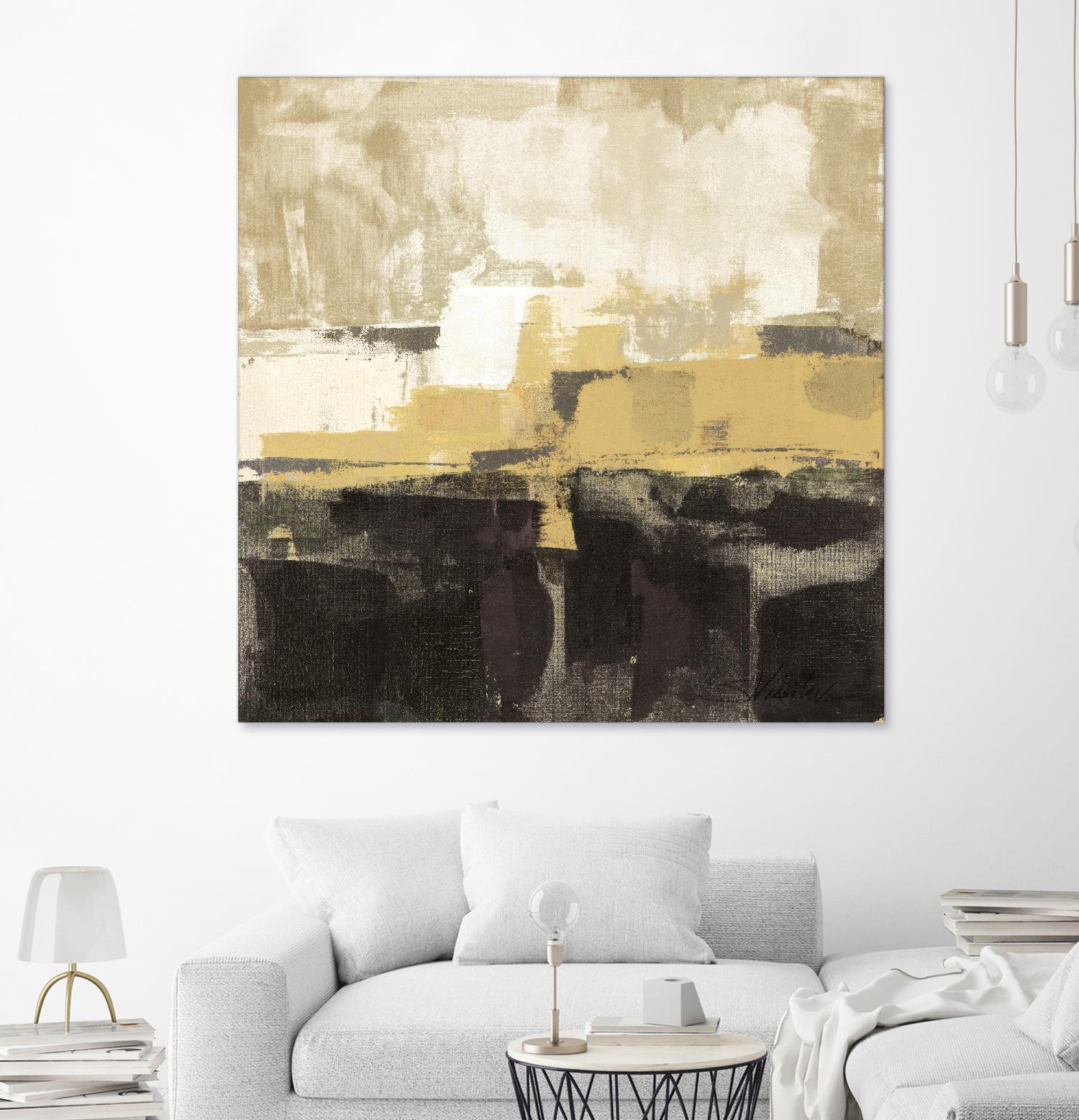 July Road II - Tan by Silvia Vassileva on GIANT ART - white abstract