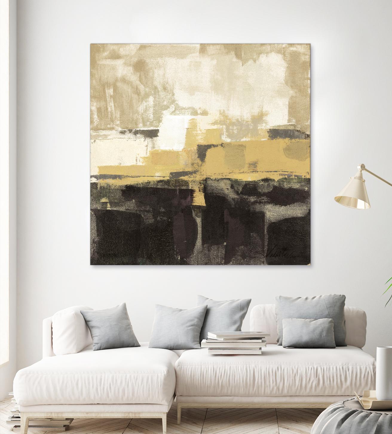 July Road II - Tan by Silvia Vassileva on GIANT ART - white abstract