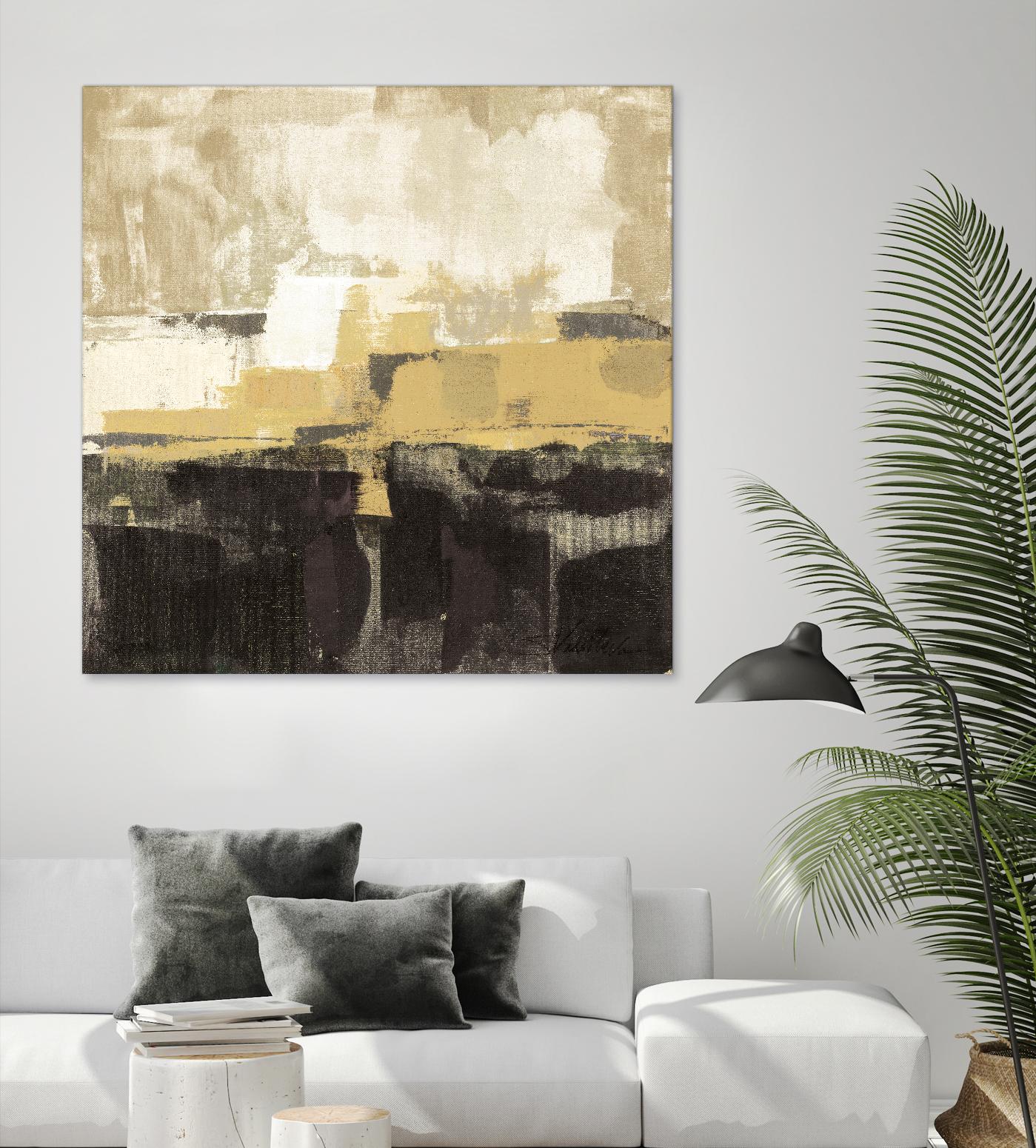 July Road II - Tan by Silvia Vassileva on GIANT ART - white abstract