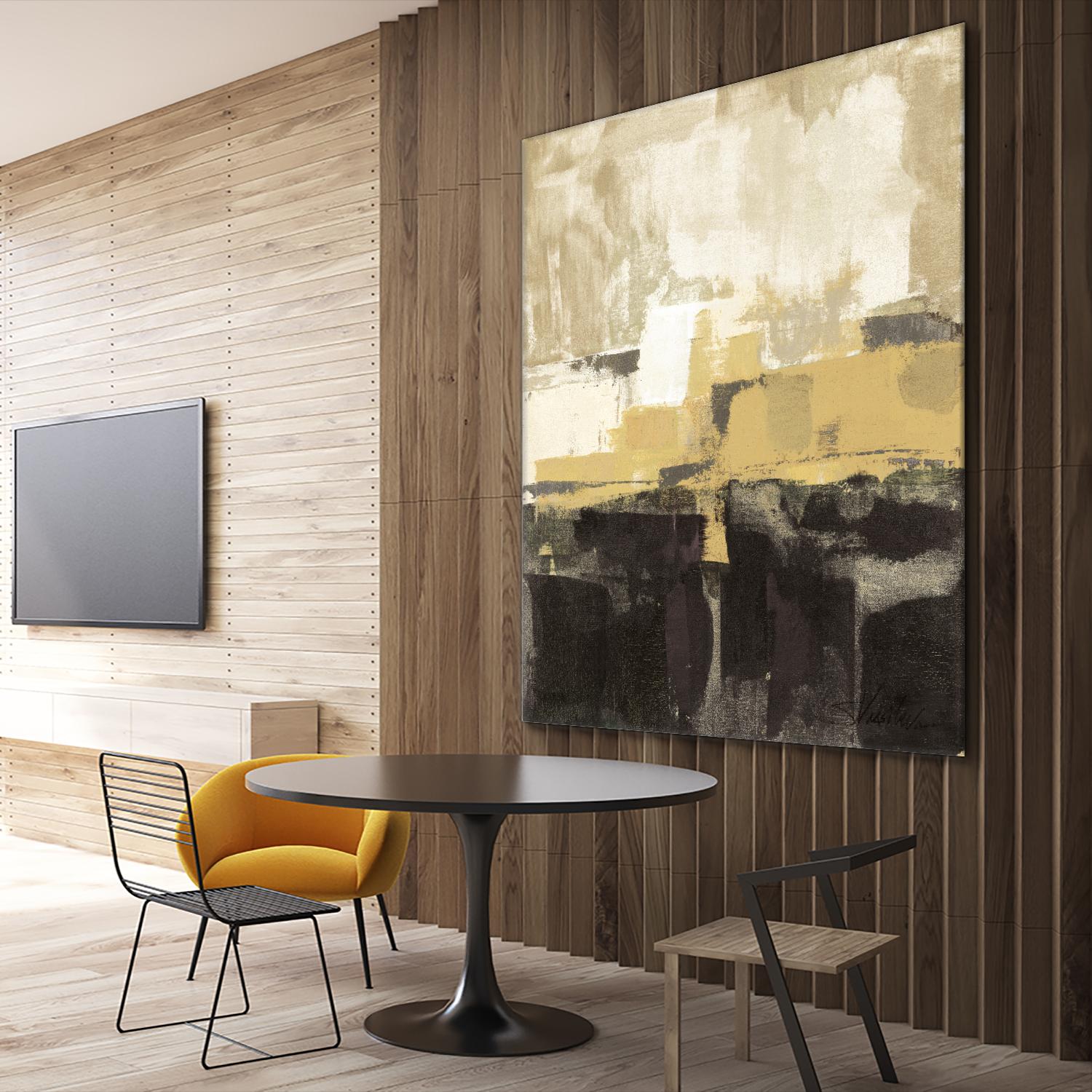 July Road II - Tan by Silvia Vassileva on GIANT ART - white abstract