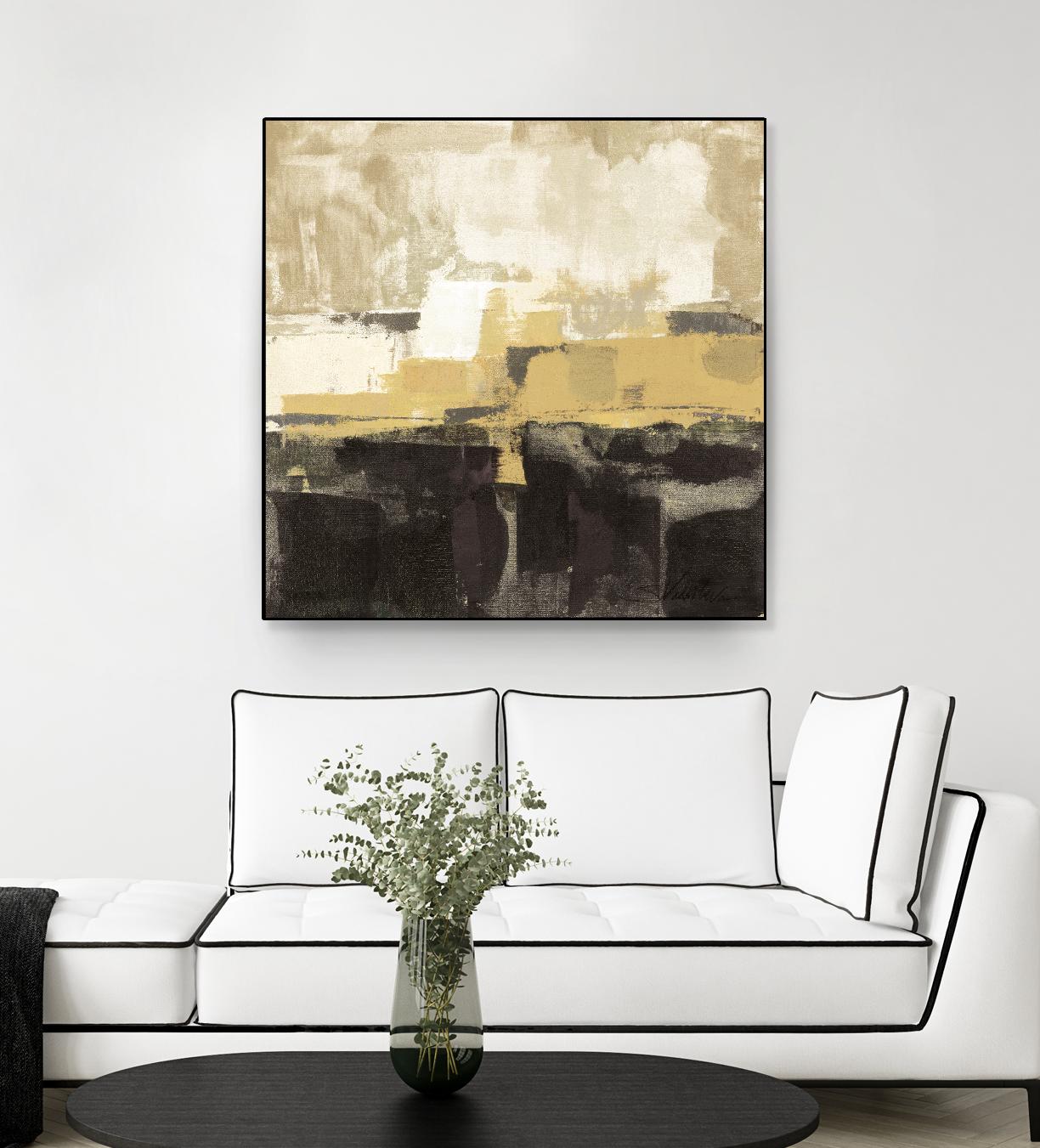 July Road II - Tan by Silvia Vassileva on GIANT ART - white abstract