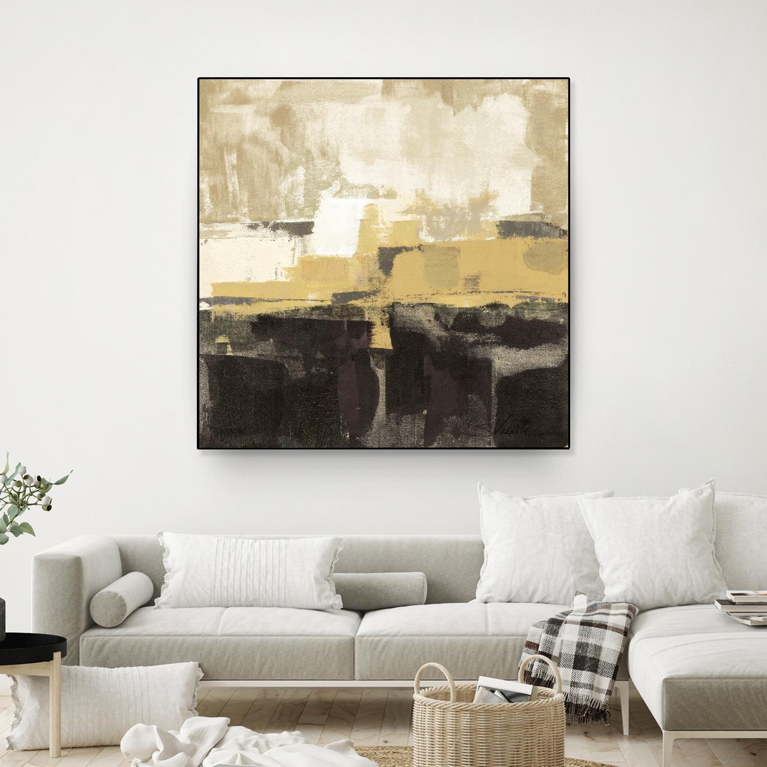 July Road II - Tan by Silvia Vassileva on GIANT ART - white abstract