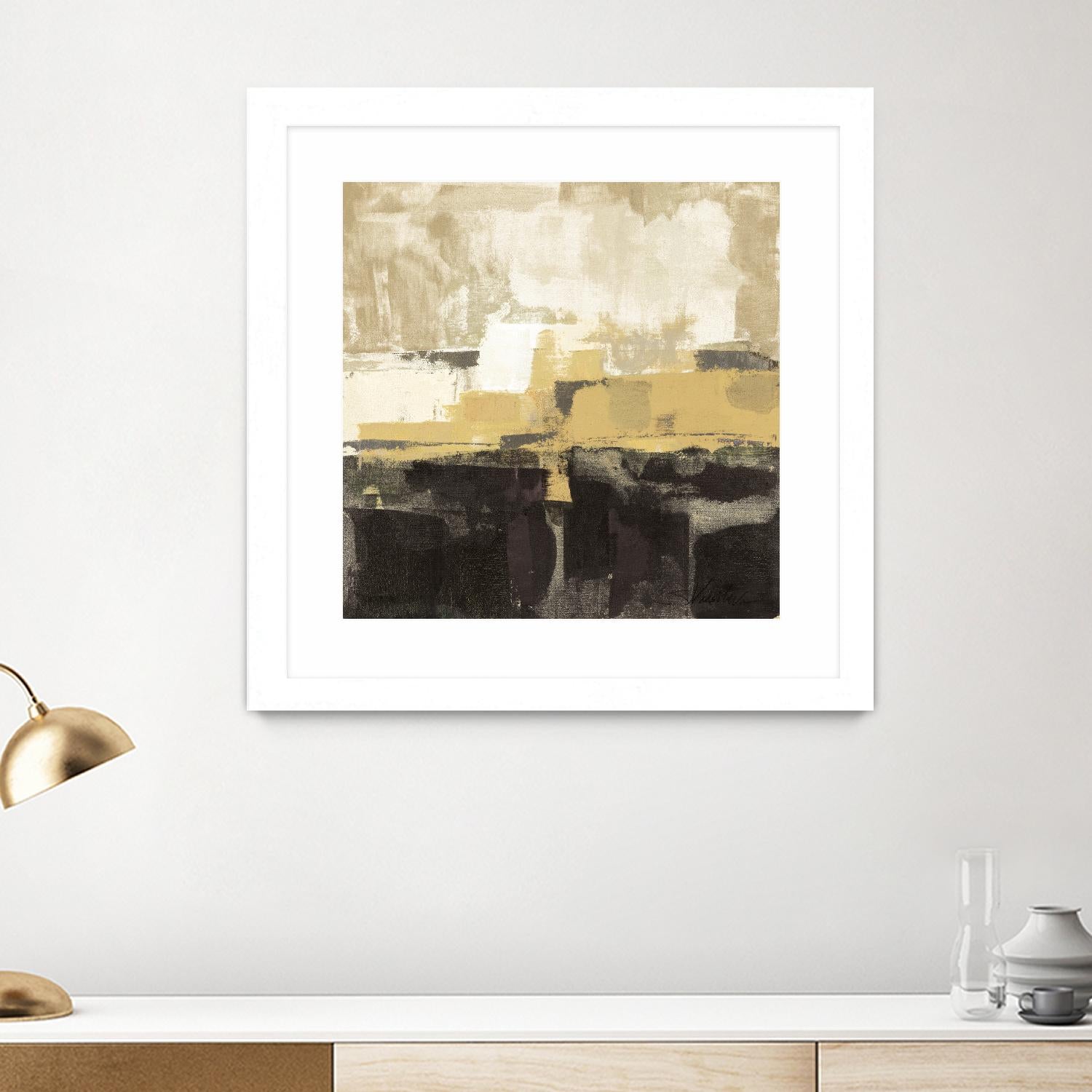 July Road II - Tan by Silvia Vassileva on GIANT ART - white abstract