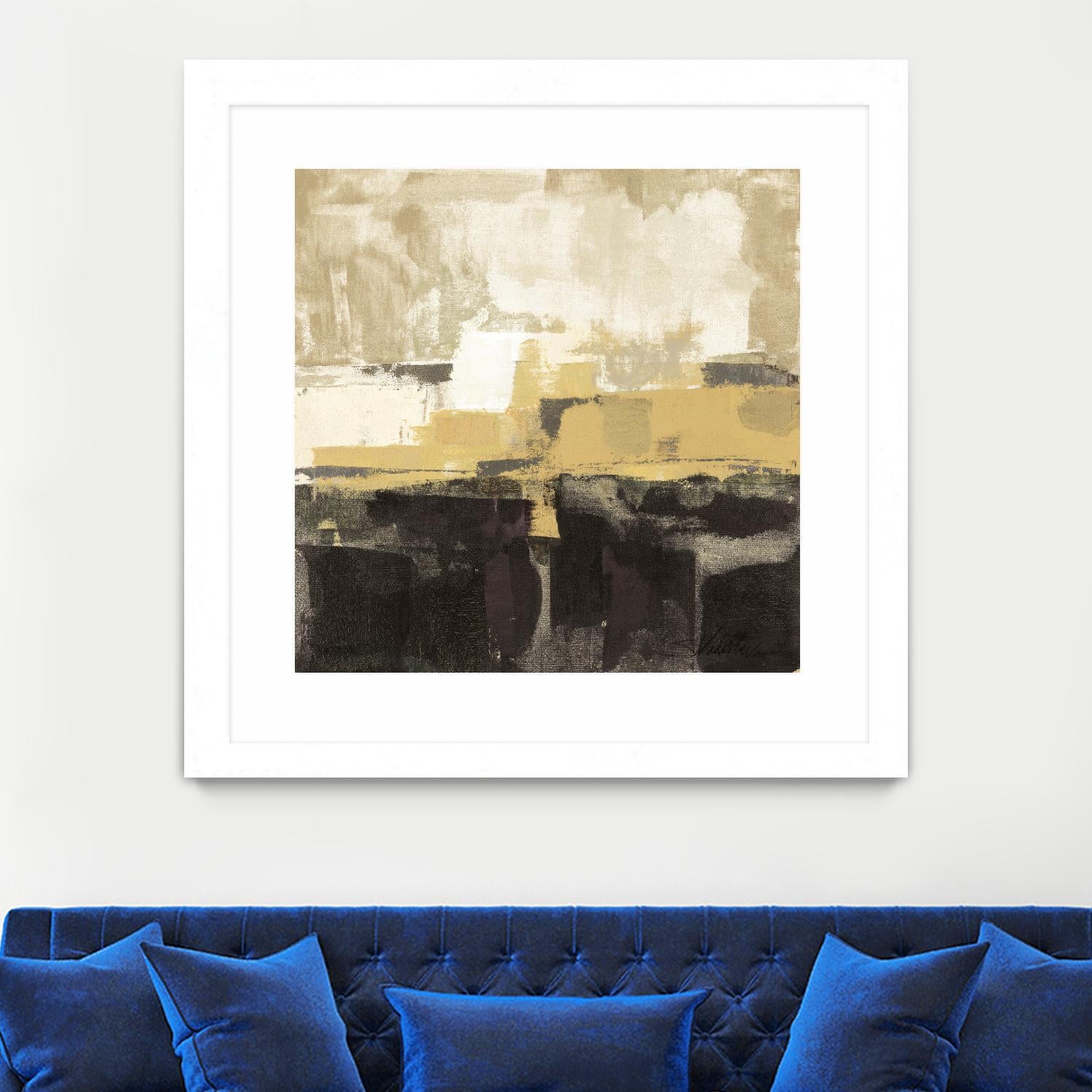 July Road II - Tan by Silvia Vassileva on GIANT ART - white abstract