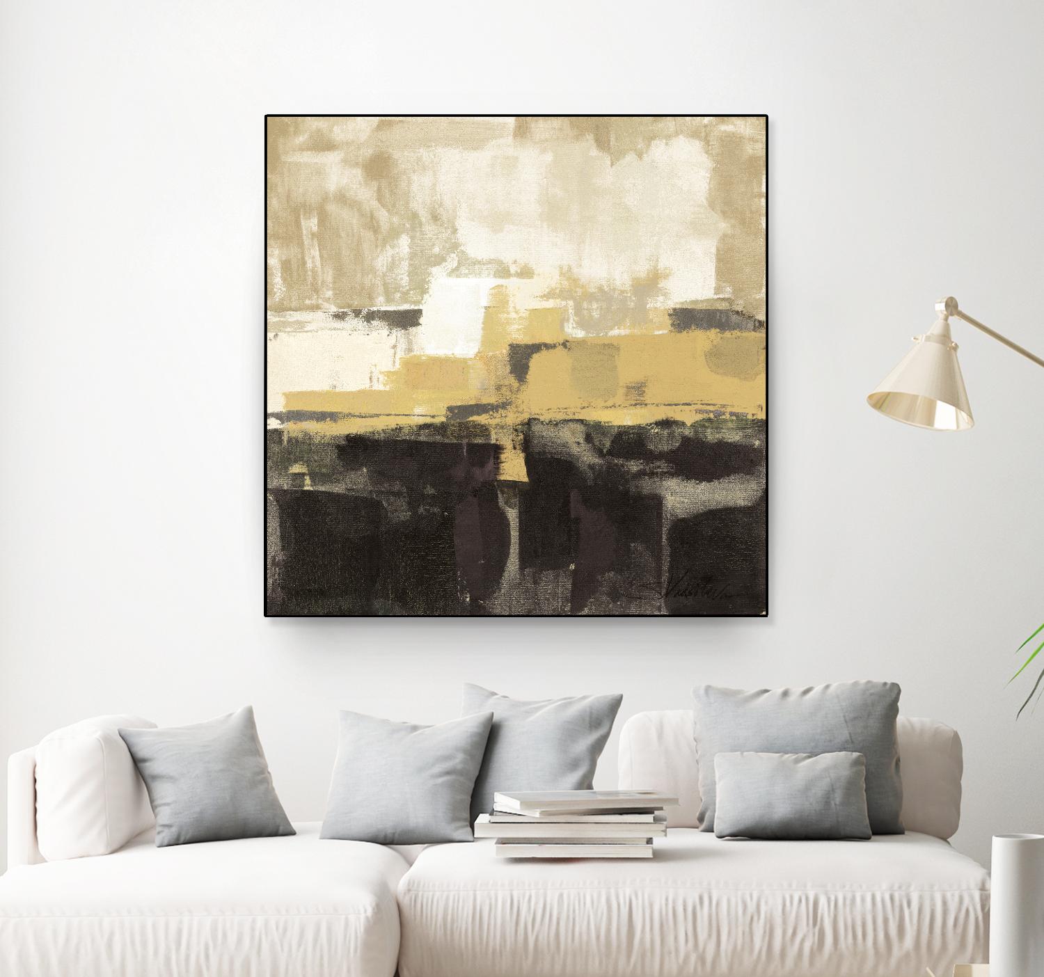 July Road II - Tan by Silvia Vassileva on GIANT ART - white abstract