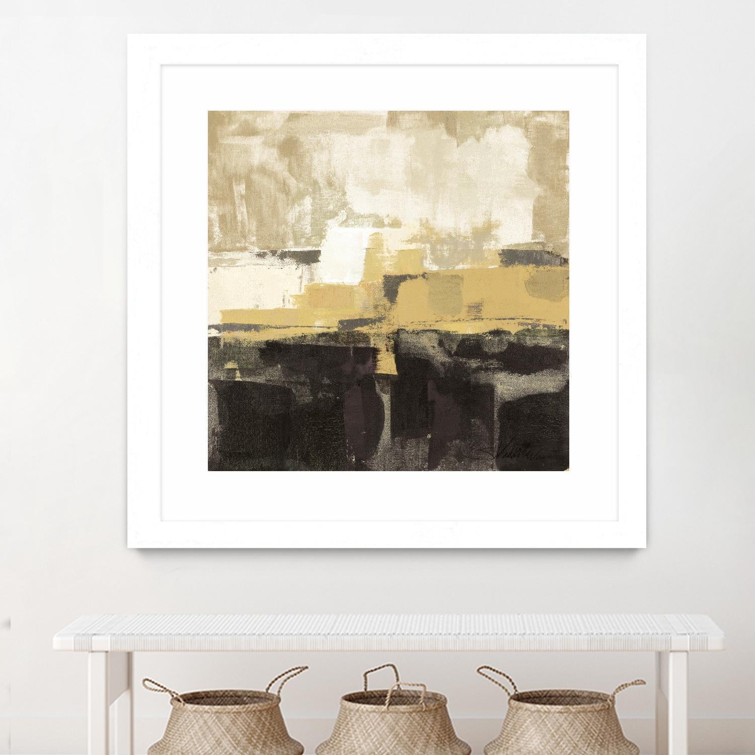 July Road II - Tan by Silvia Vassileva on GIANT ART - white abstract