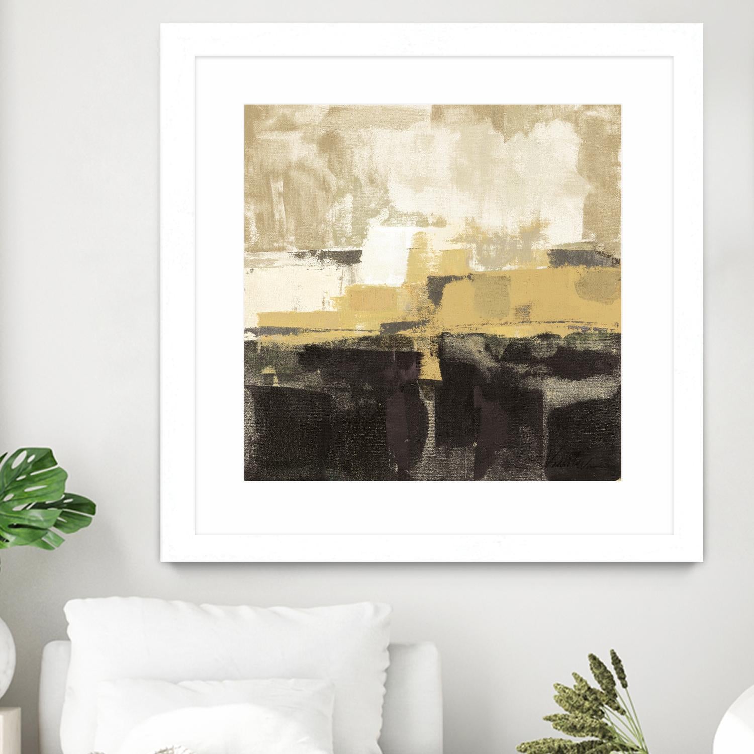 July Road II - Tan by Silvia Vassileva on GIANT ART - white abstract