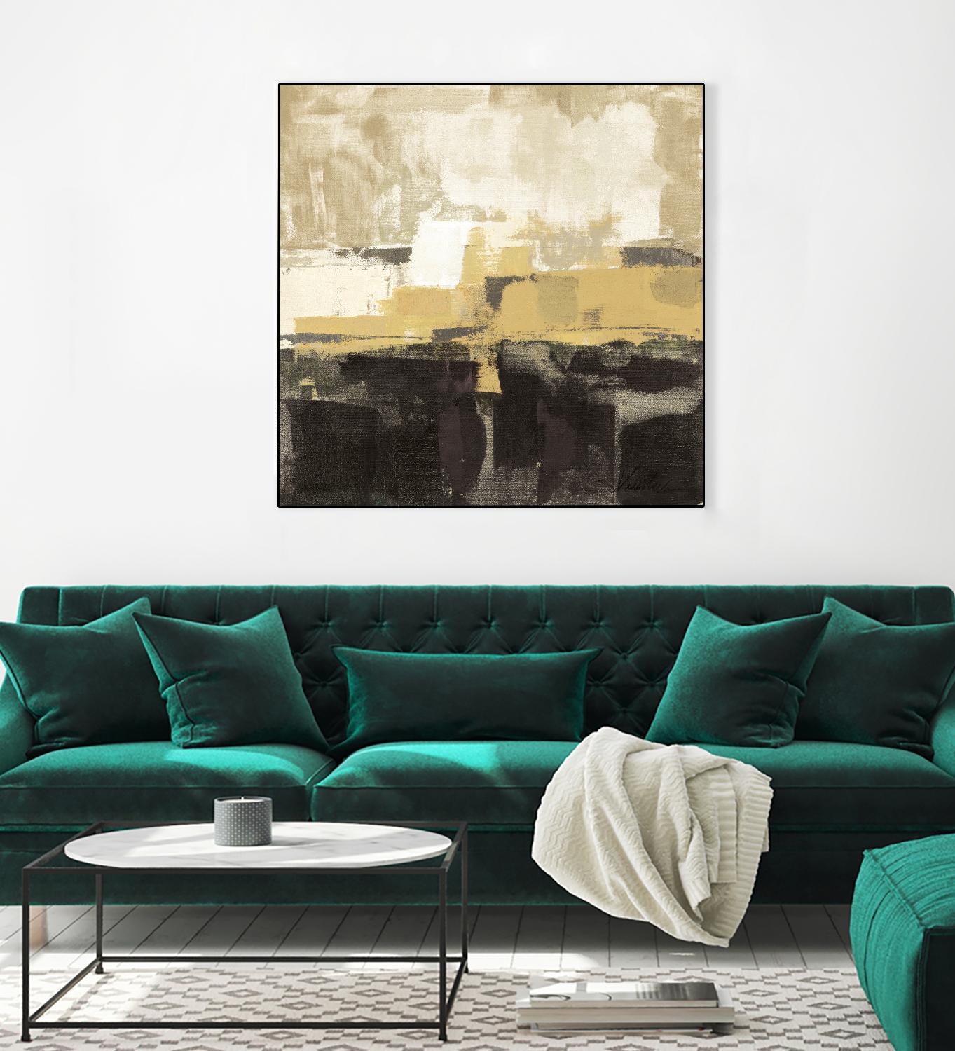 July Road II - Tan by Silvia Vassileva on GIANT ART - white abstract