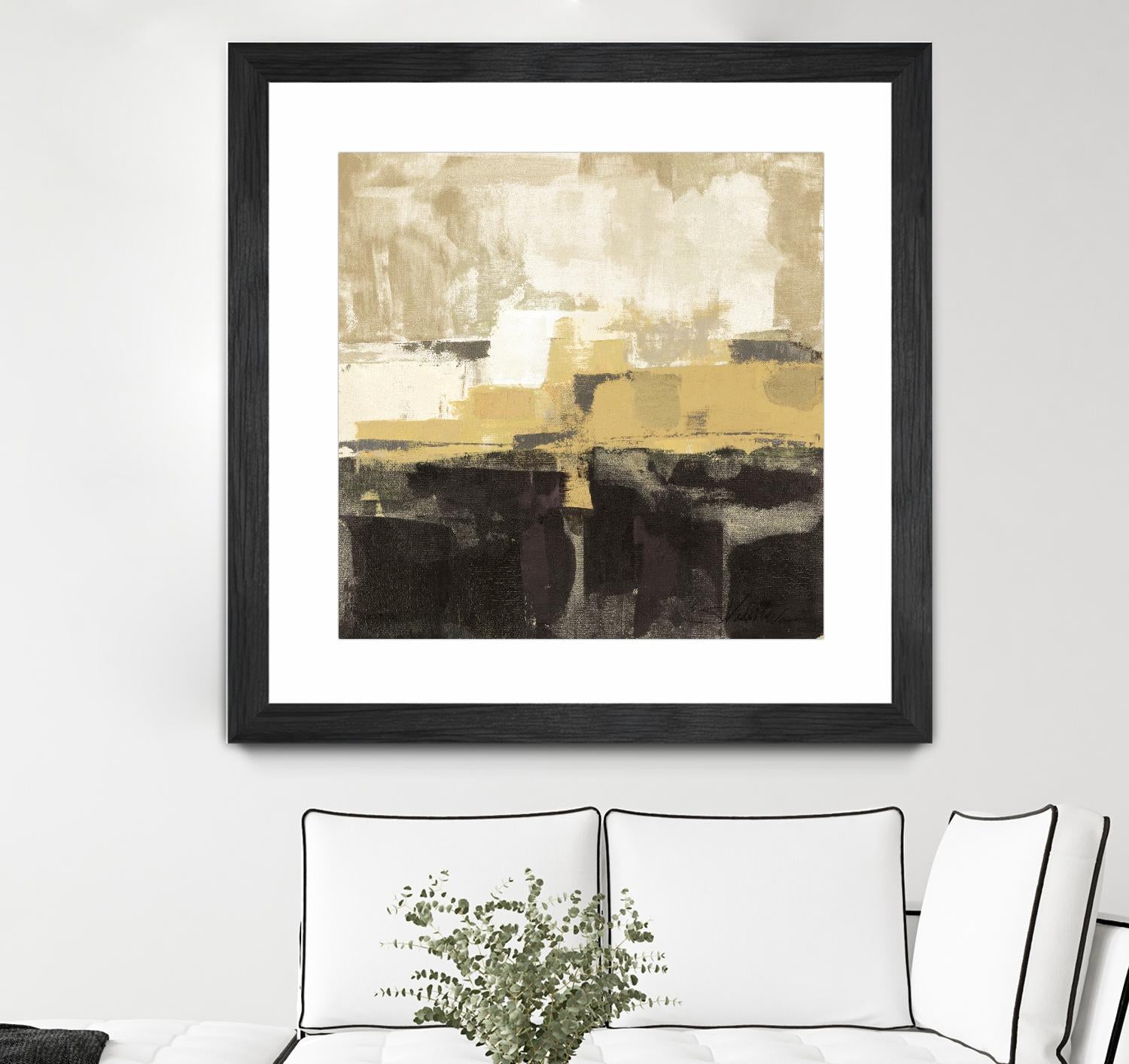 July Road II - Tan by Silvia Vassileva on GIANT ART - white abstract