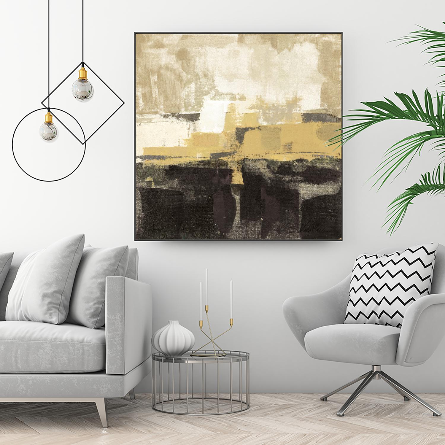 July Road II - Tan by Silvia Vassileva on GIANT ART - white abstract