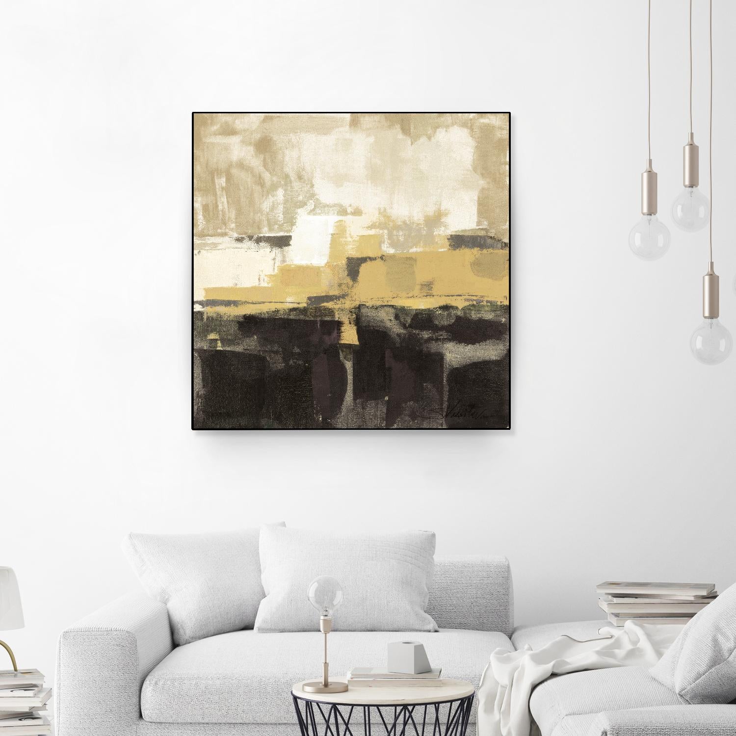 July Road II - Tan by Silvia Vassileva on GIANT ART - white abstract