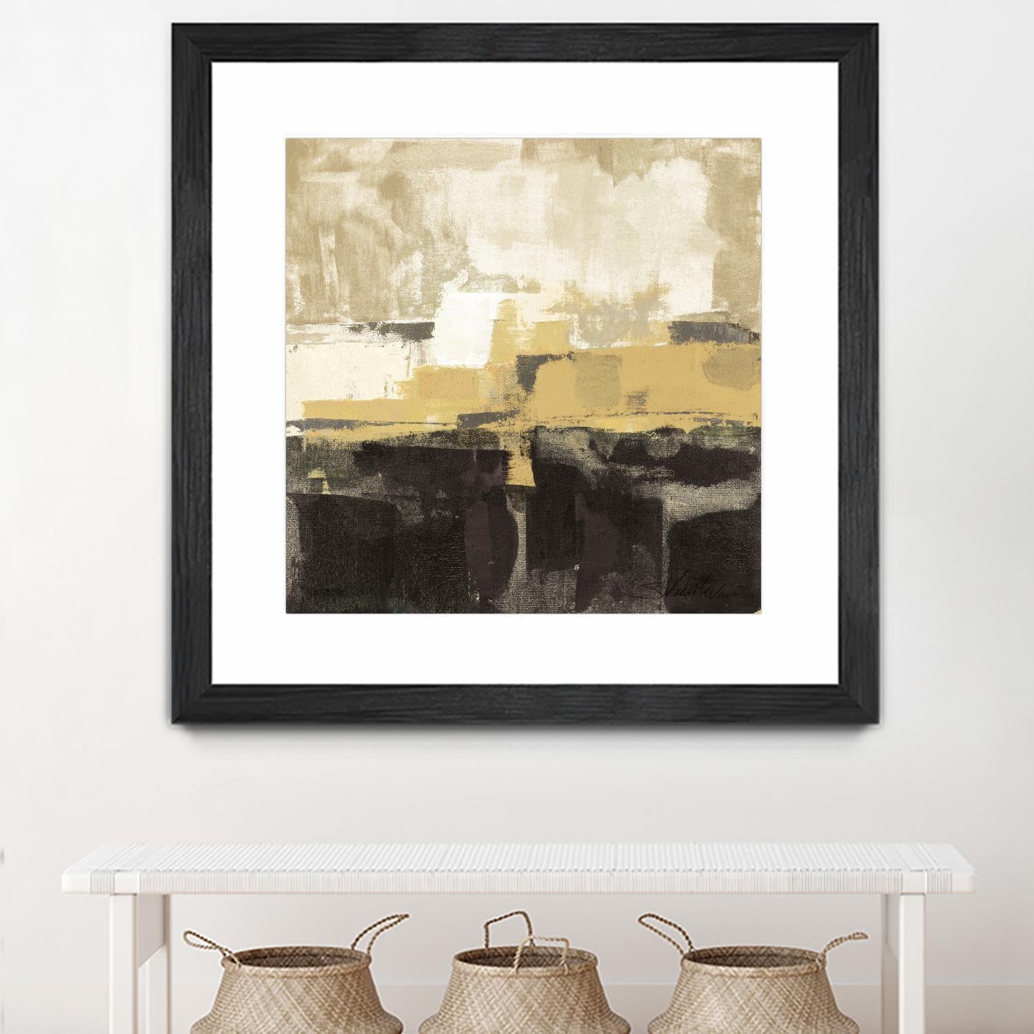 July Road II - Tan by Silvia Vassileva on GIANT ART - white abstract