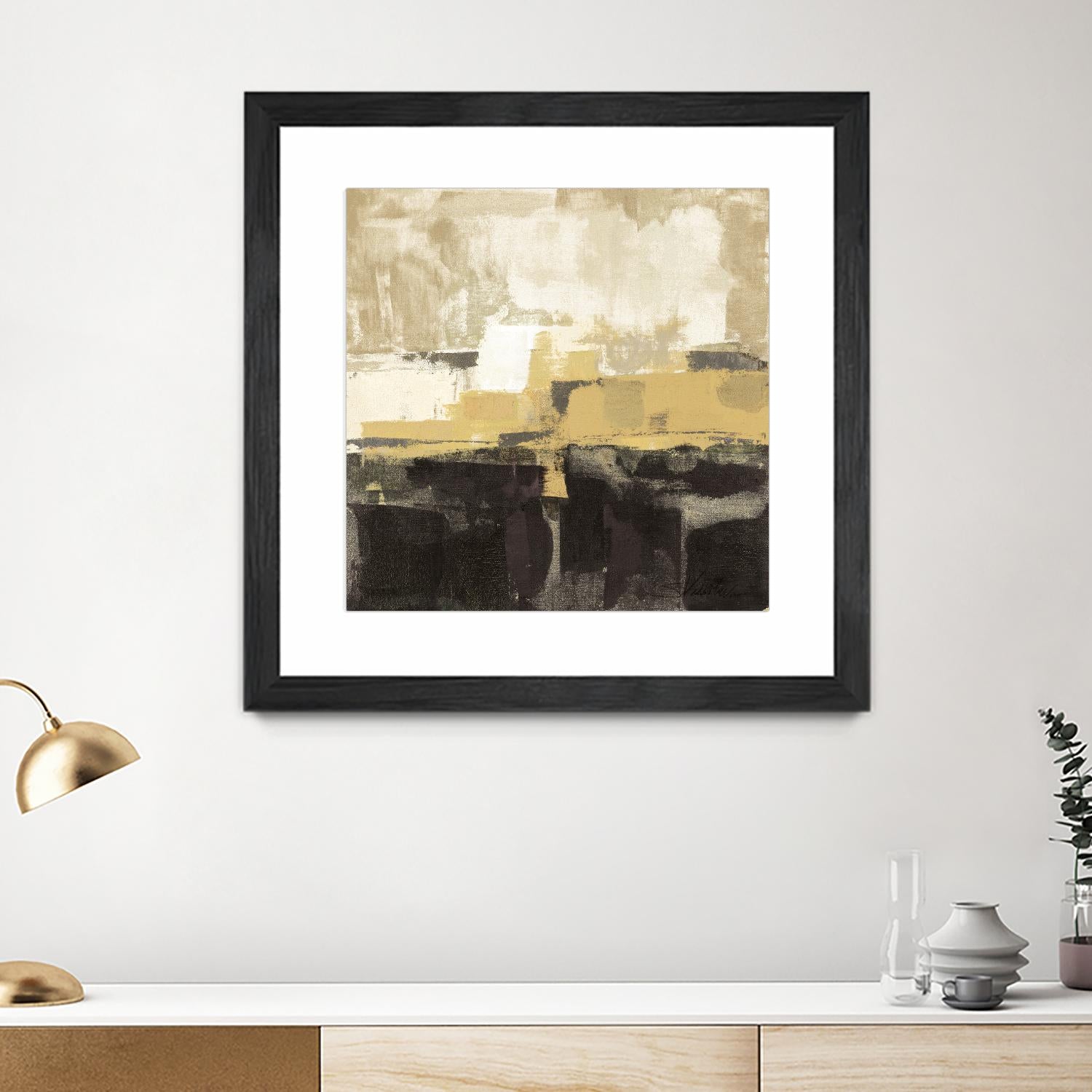 July Road II - Tan by Silvia Vassileva on GIANT ART - white abstract