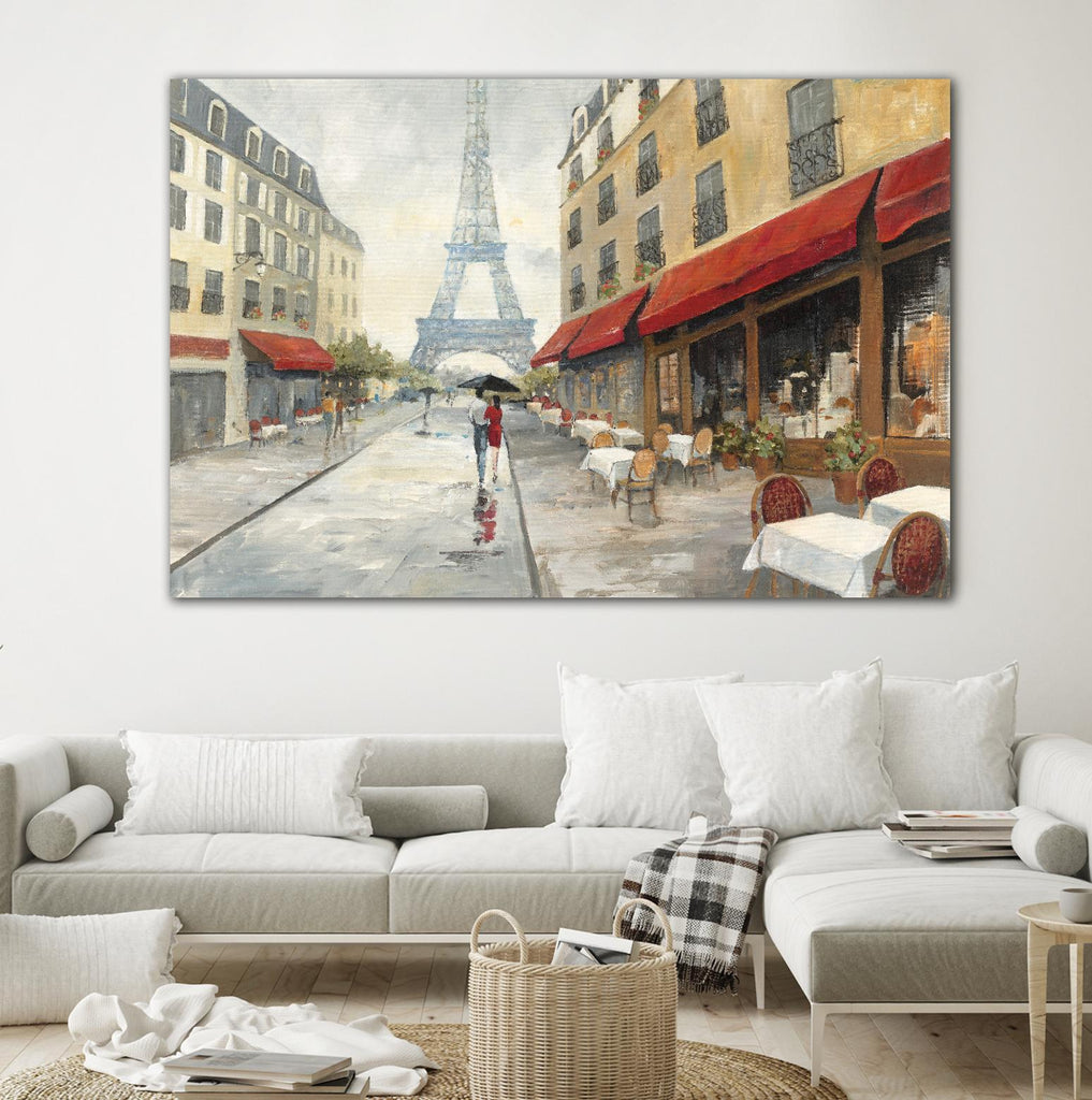 Morning in Paris by Avery Tillmon on GIANT ART - red city scene