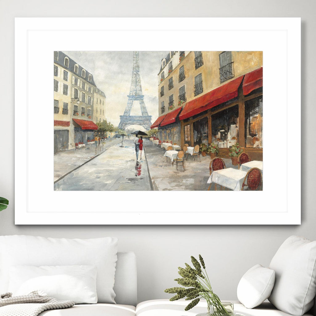 Morning in Paris by Avery Tillmon on GIANT ART - red city scene