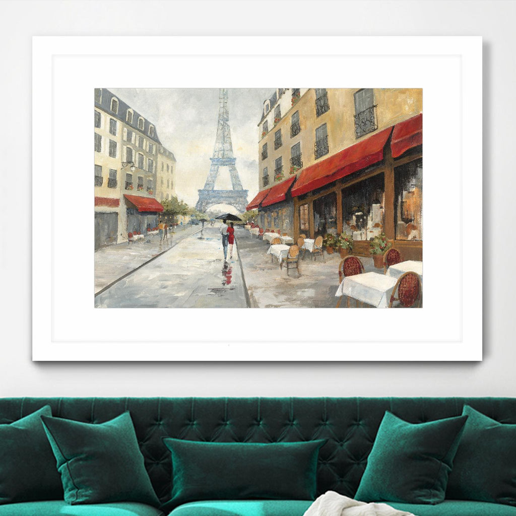 Matin à Paris par Avery Tillmon sur GIANT ART - scène de ville rouge