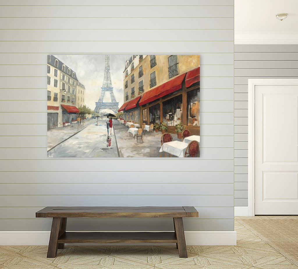 Matin à Paris par Avery Tillmon sur GIANT ART - scène de ville rouge