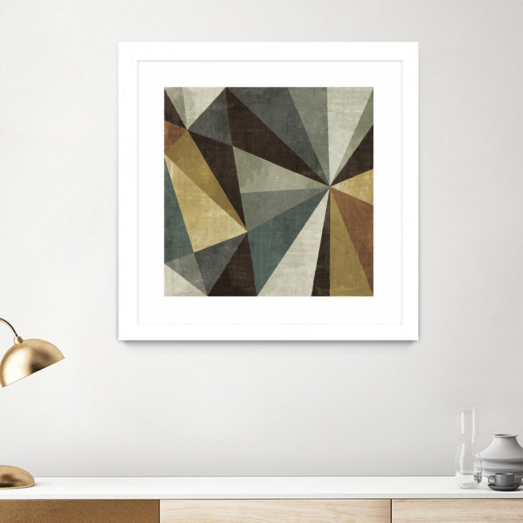 Triangulawsome by Michael Mullan on GIANT ART - beige abstract
