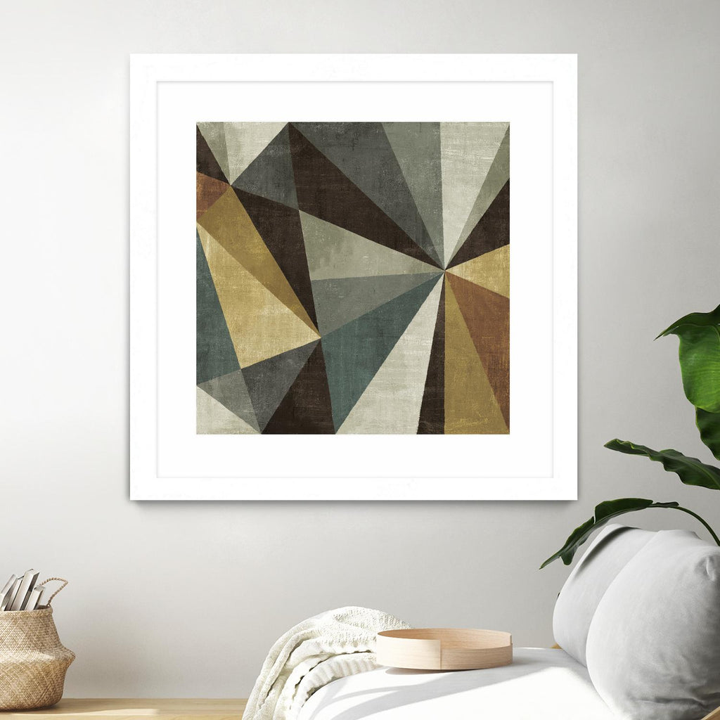 Triangulawsome by Michael Mullan on GIANT ART - beige abstract