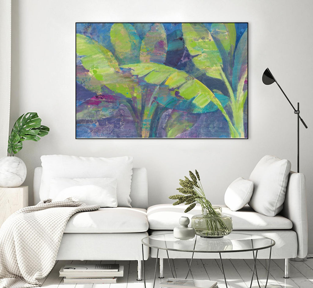 Bermuda Palms by Albena Hristova on GIANT ART - purple tropical
