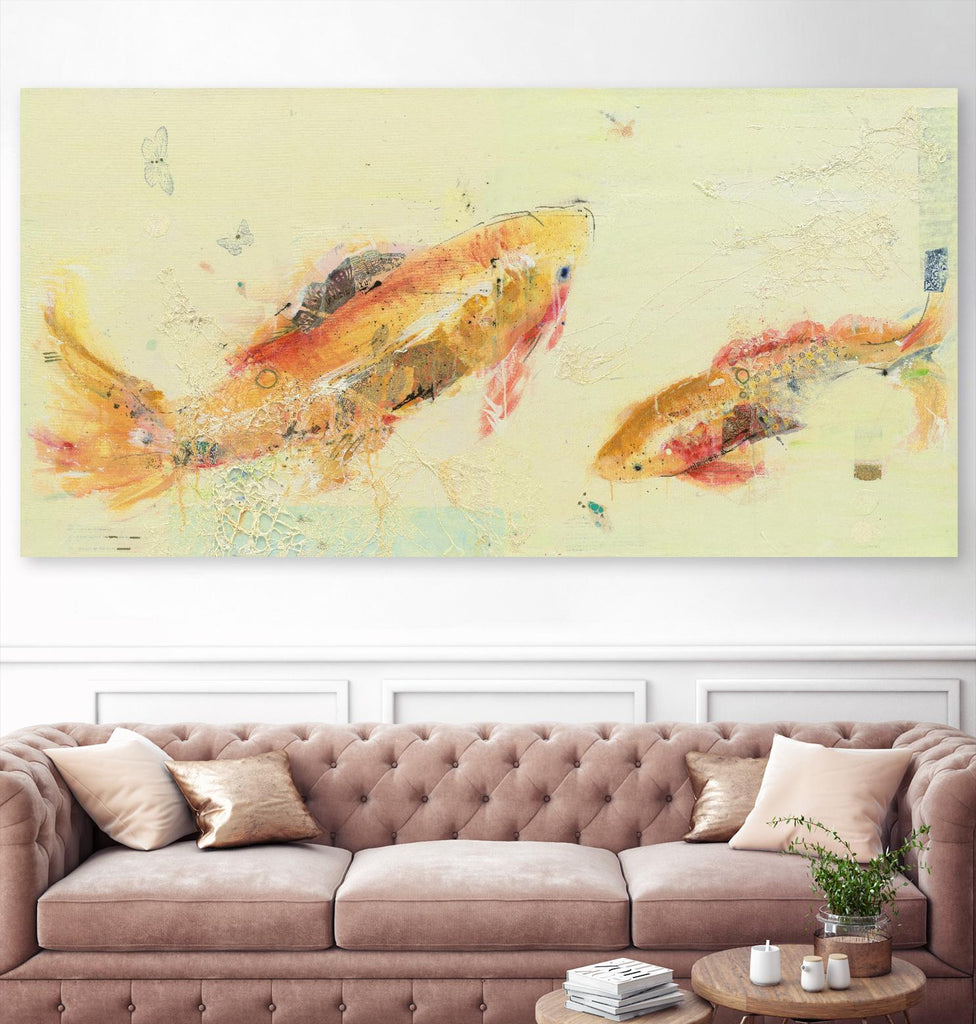 Fish in the Sea by Kellie Day on GIANT ART - beige animals