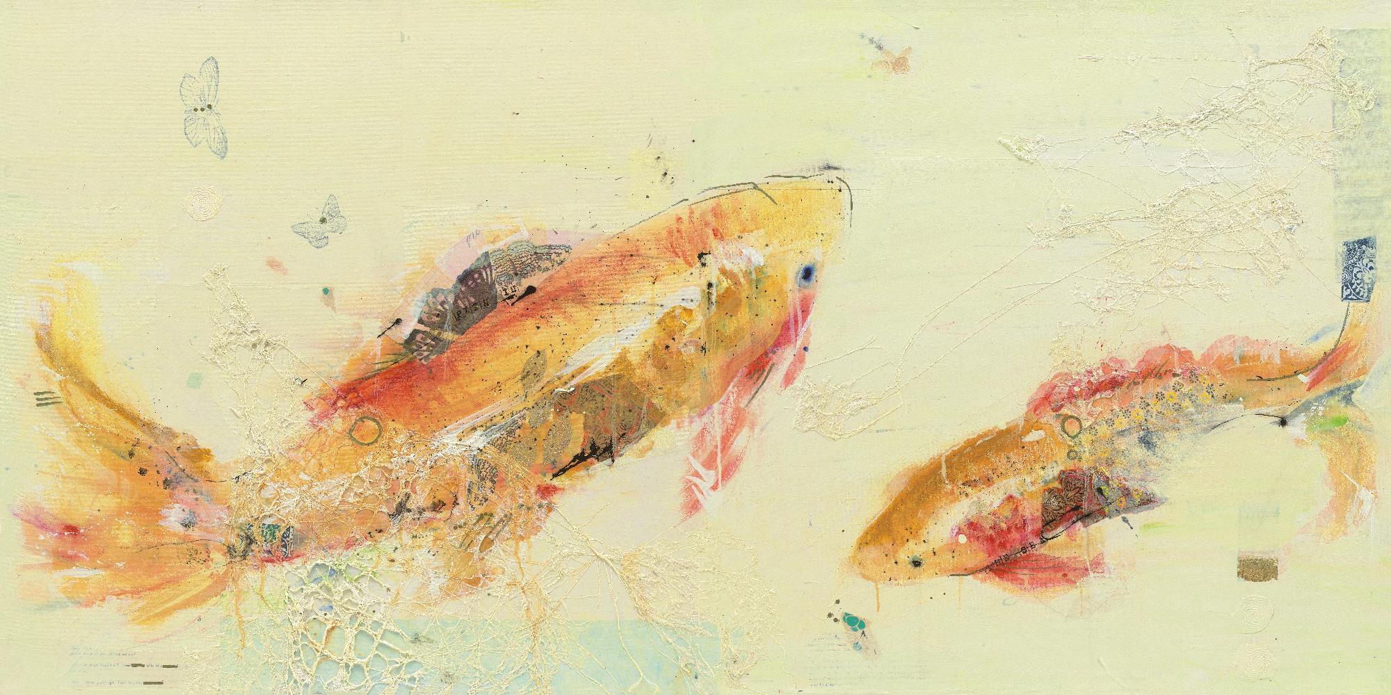 Poisson dans la mer par Kellie Day sur GIANT ART - animaux beiges