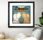 Doodle Beer Double by Ryan Fowler on GIANT ART - beige animals