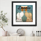 Doodle Beer Double by Ryan Fowler on GIANT ART - beige animals