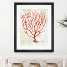 Textured Coral I by Avery Tillmon on GIANT ART - beige nautical