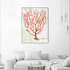 Textured Coral I by Avery Tillmon on GIANT ART - beige nautical