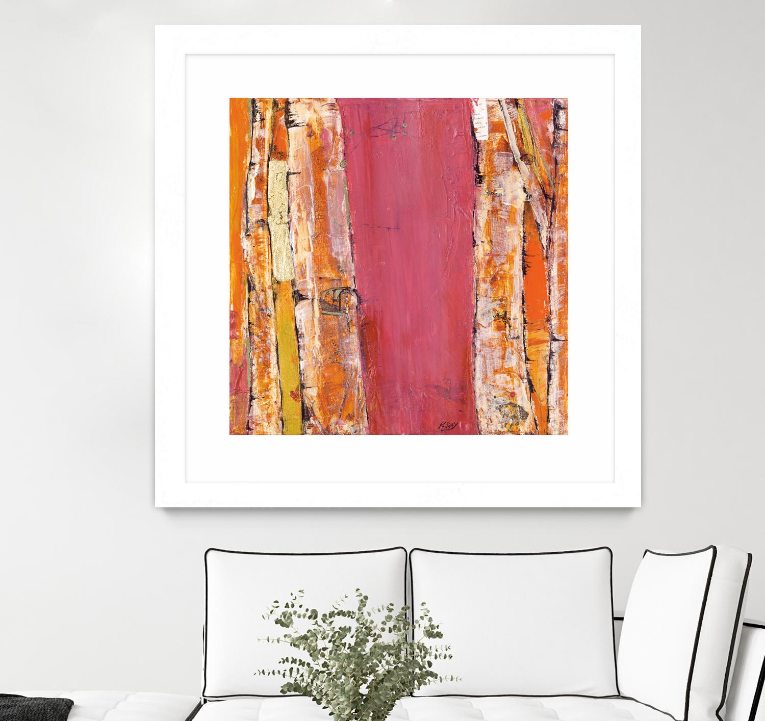 Where the Sun Sleeps II by Kellie Day on GIANT ART - orange abstract