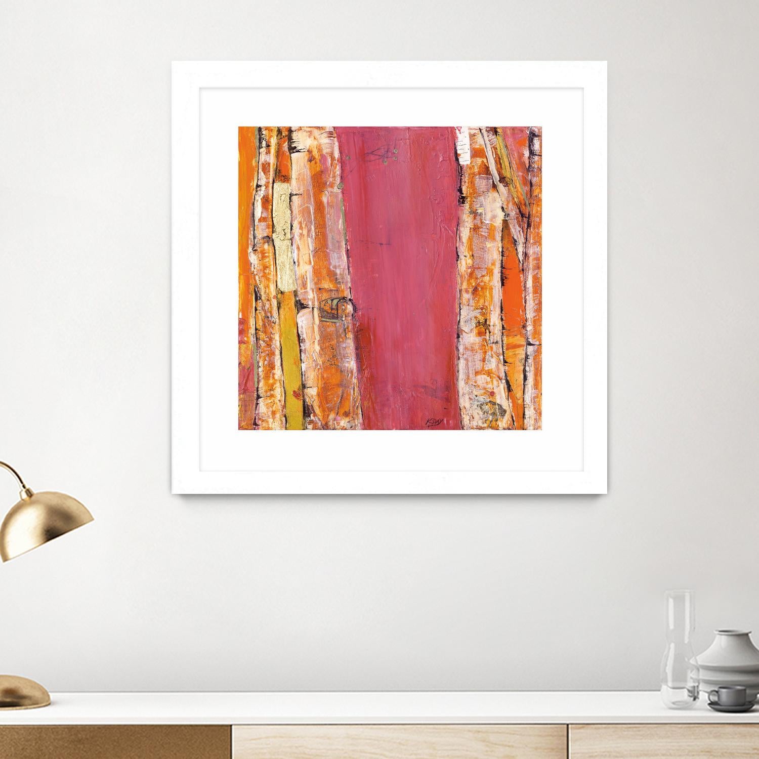 Where the Sun Sleeps II by Kellie Day on GIANT ART - orange abstract