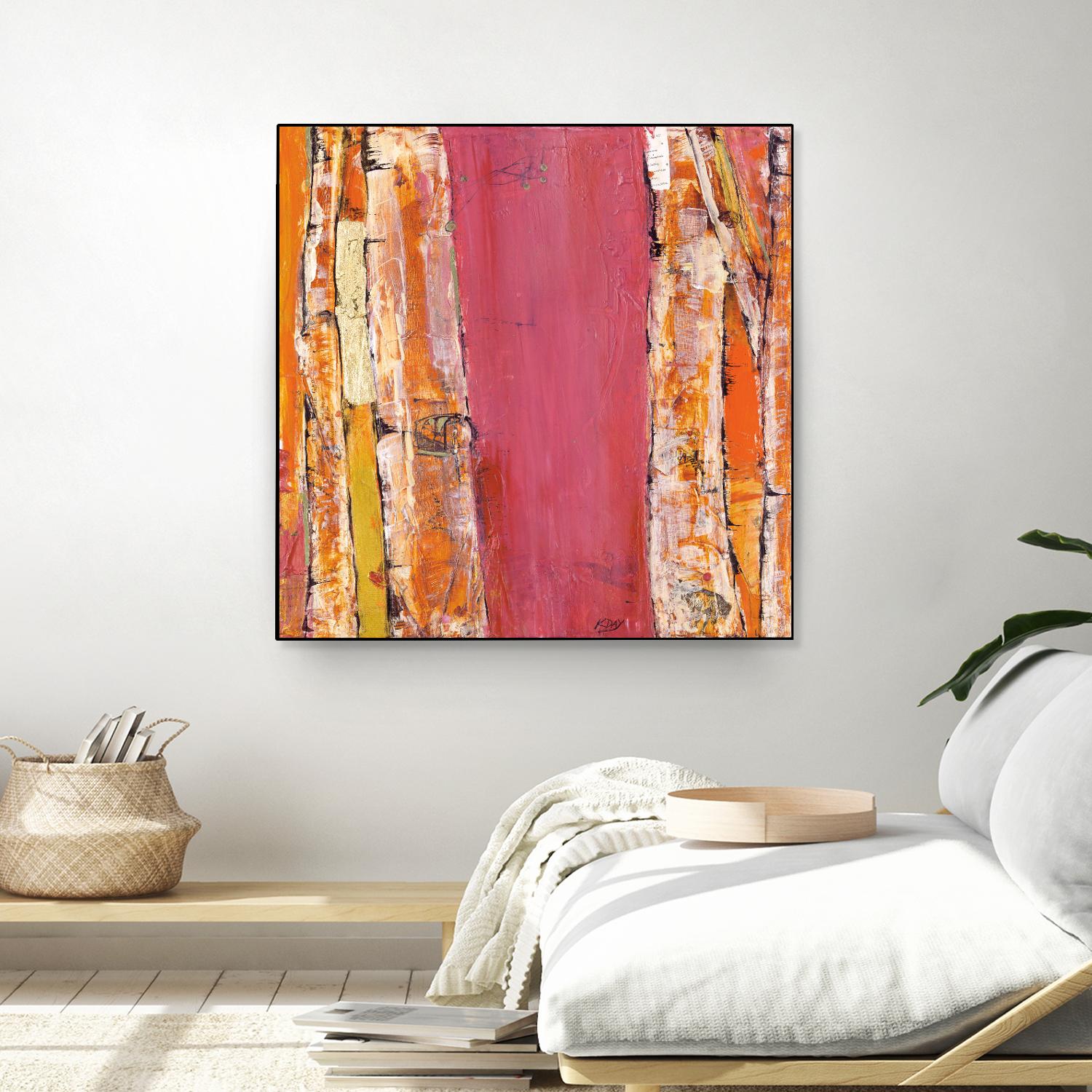 Where the Sun Sleeps II by Kellie Day on GIANT ART - orange abstract