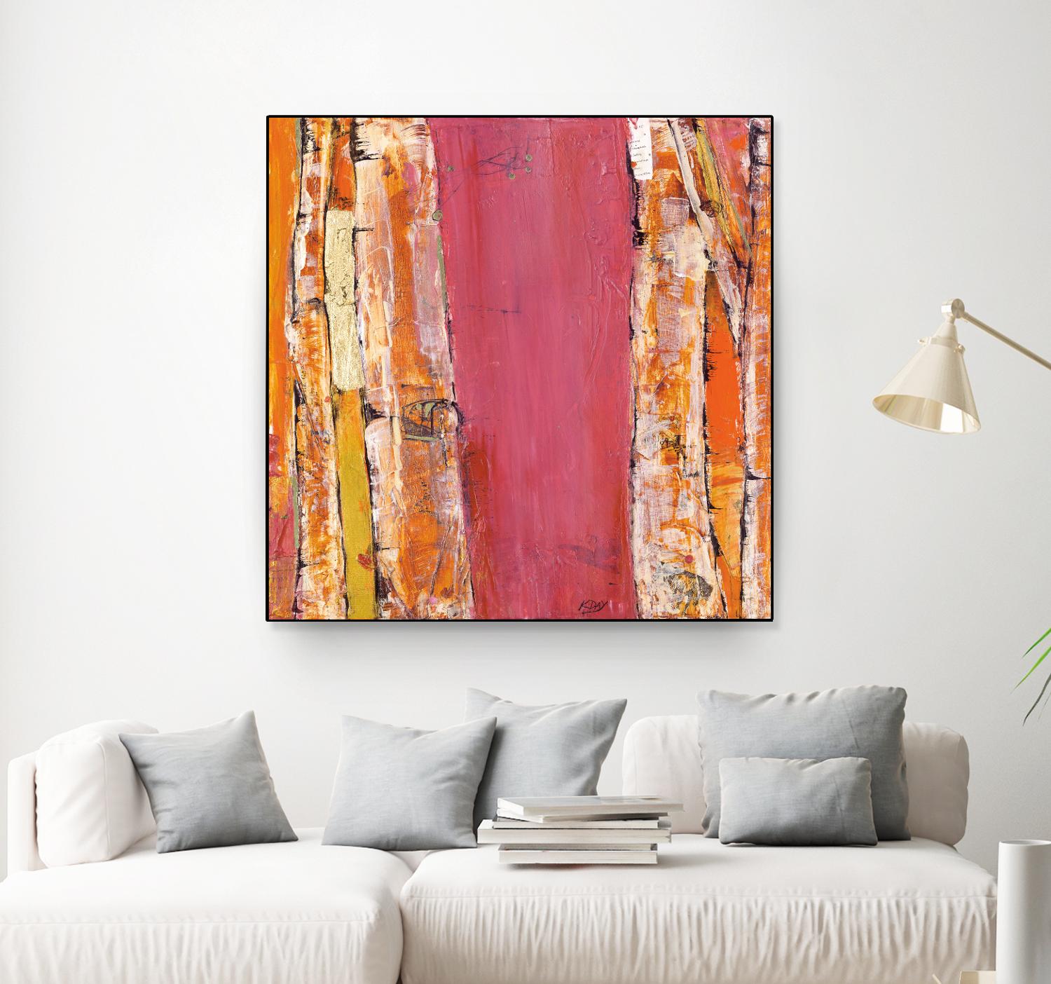 Where the Sun Sleeps II by Kellie Day on GIANT ART - orange abstract