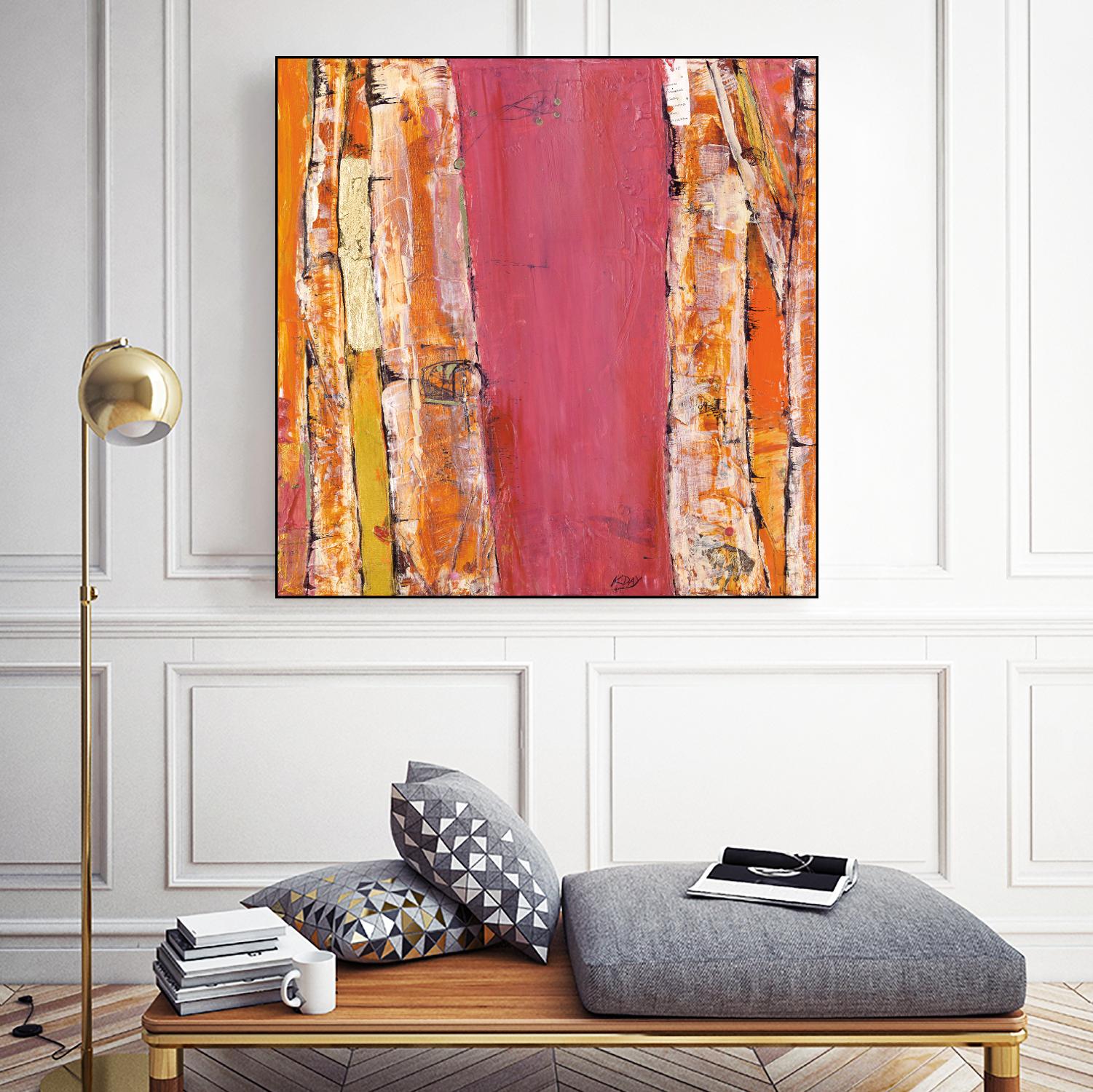 Where the Sun Sleeps II by Kellie Day on GIANT ART - orange abstract