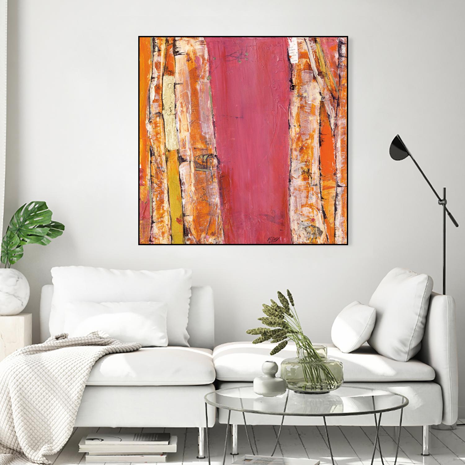 Where the Sun Sleeps II by Kellie Day on GIANT ART - orange abstract