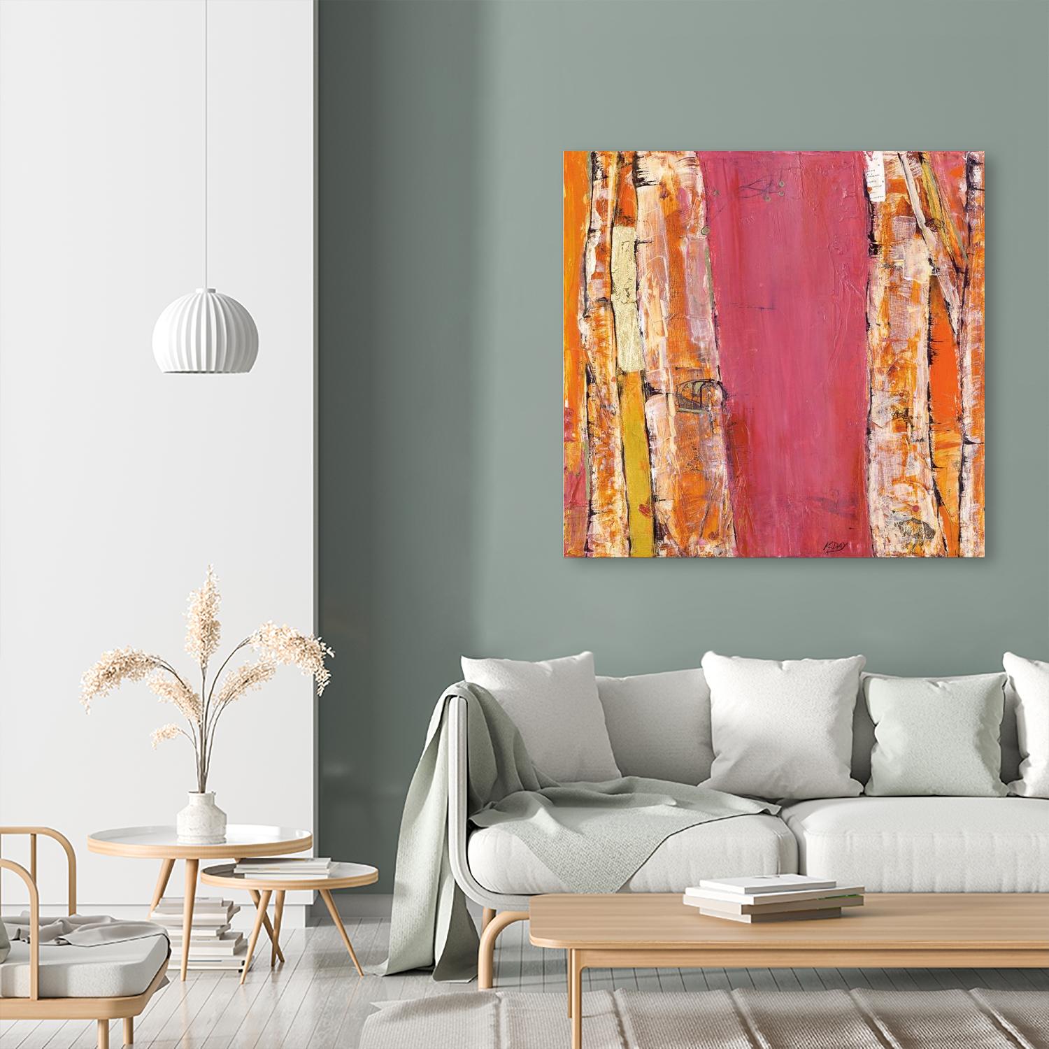 Where the Sun Sleeps II by Kellie Day on GIANT ART - orange abstract