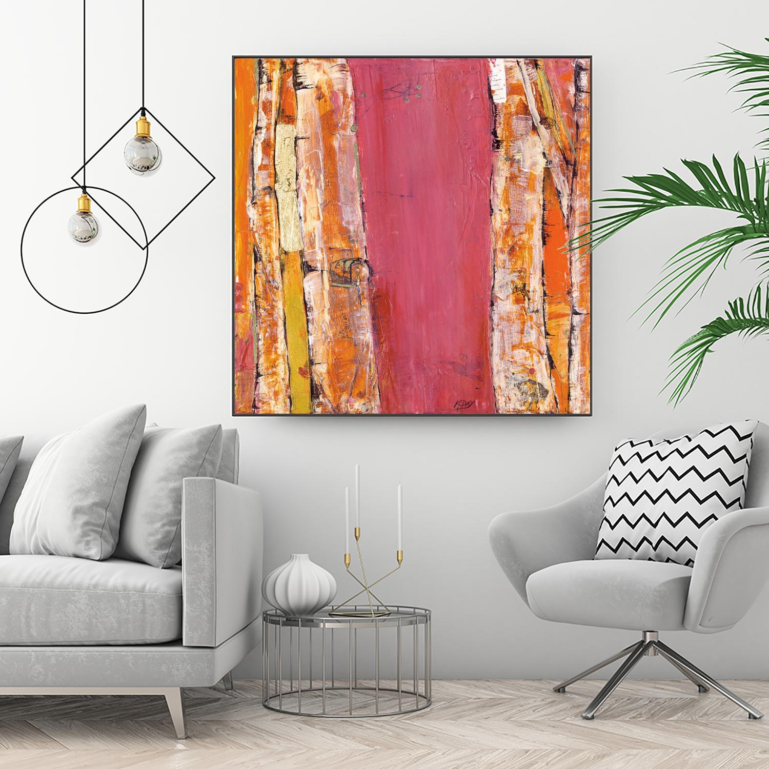 Where the Sun Sleeps II by Kellie Day on GIANT ART - orange abstract