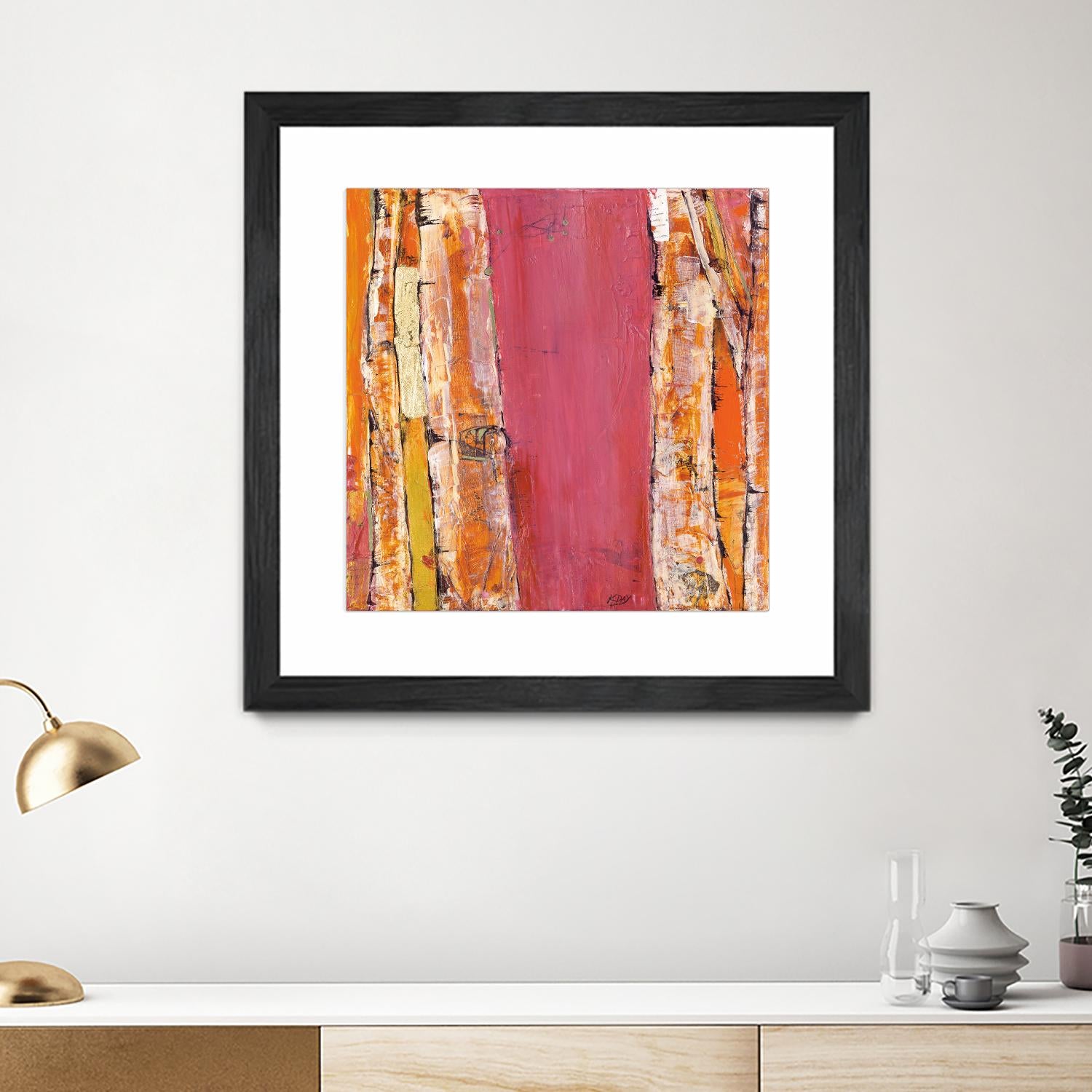 Where the Sun Sleeps II by Kellie Day on GIANT ART - orange abstract