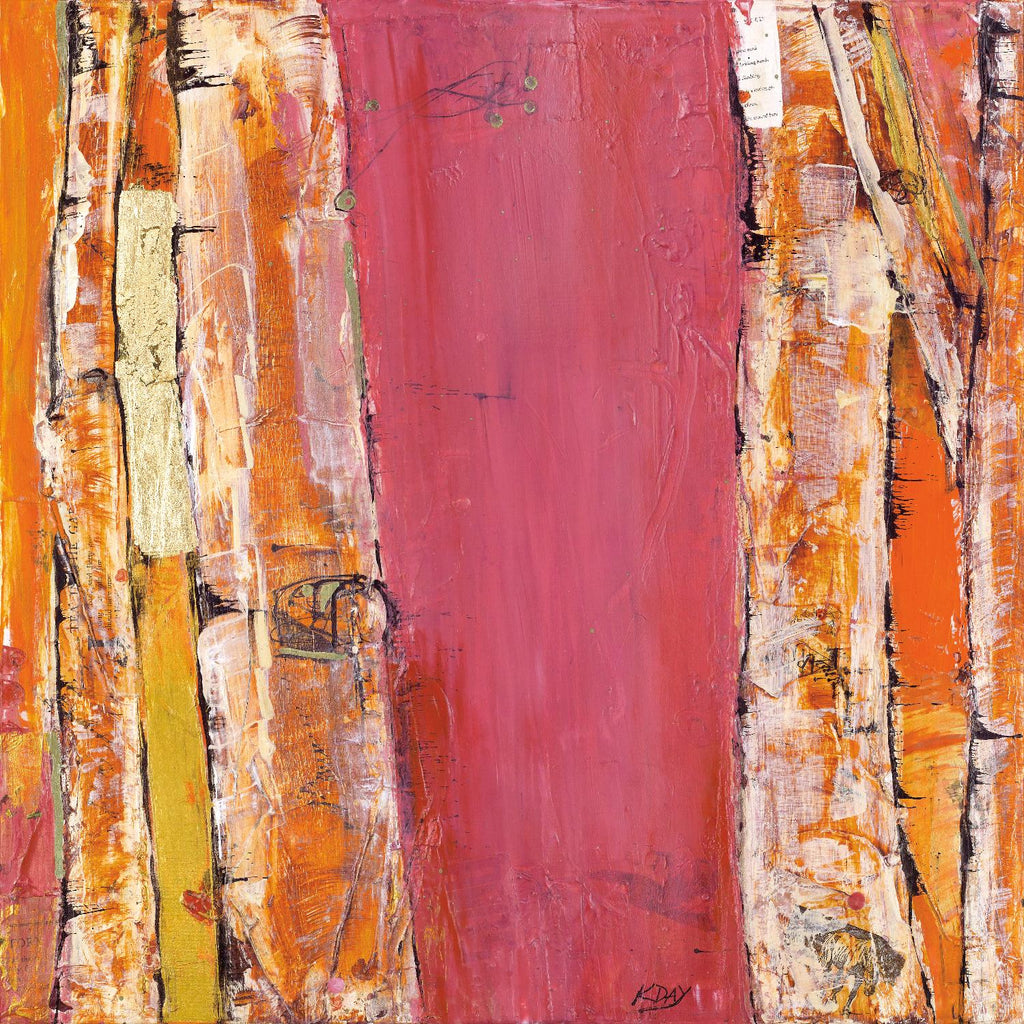 Where the Sun Sleeps II by Kellie Day on GIANT ART - orange abstract