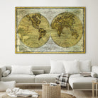 Worldwide I by James Wiens on GIANT ART - gold maps