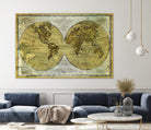 Worldwide I by James Wiens on GIANT ART - gold maps